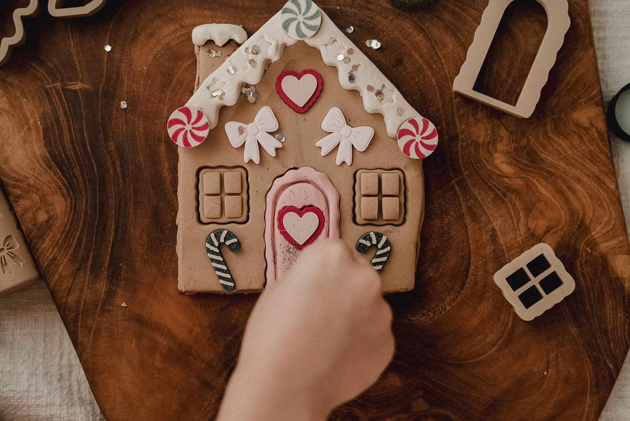 Gingerbread House Playdough Decorating Kit