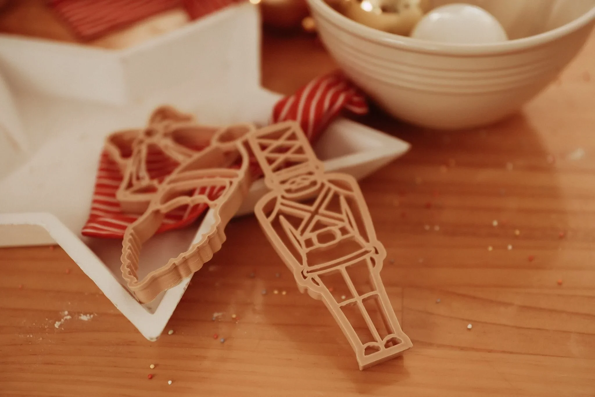 Nutcracker Christmas playdough cutter