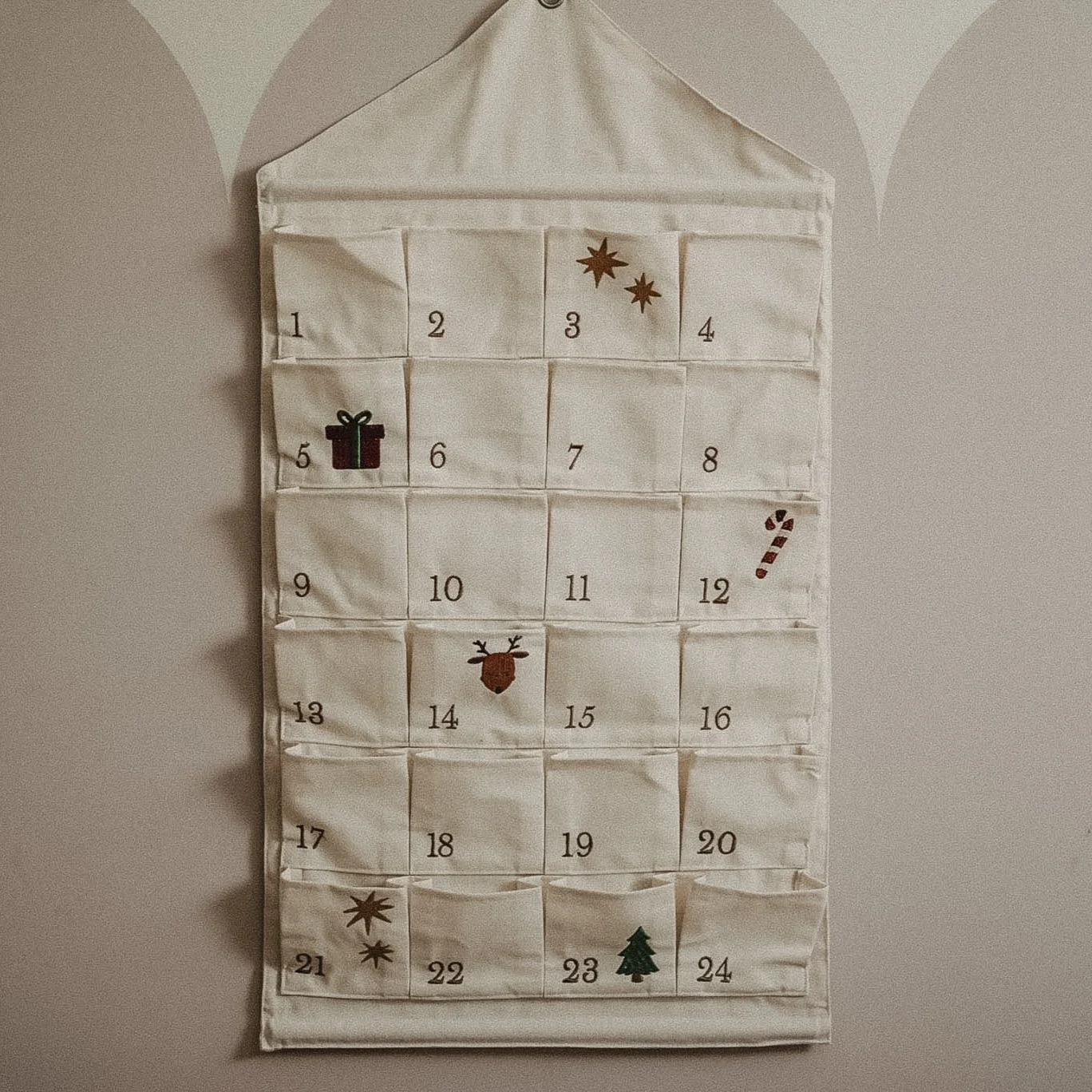 Reusable Heirloom Linen Advent calendar