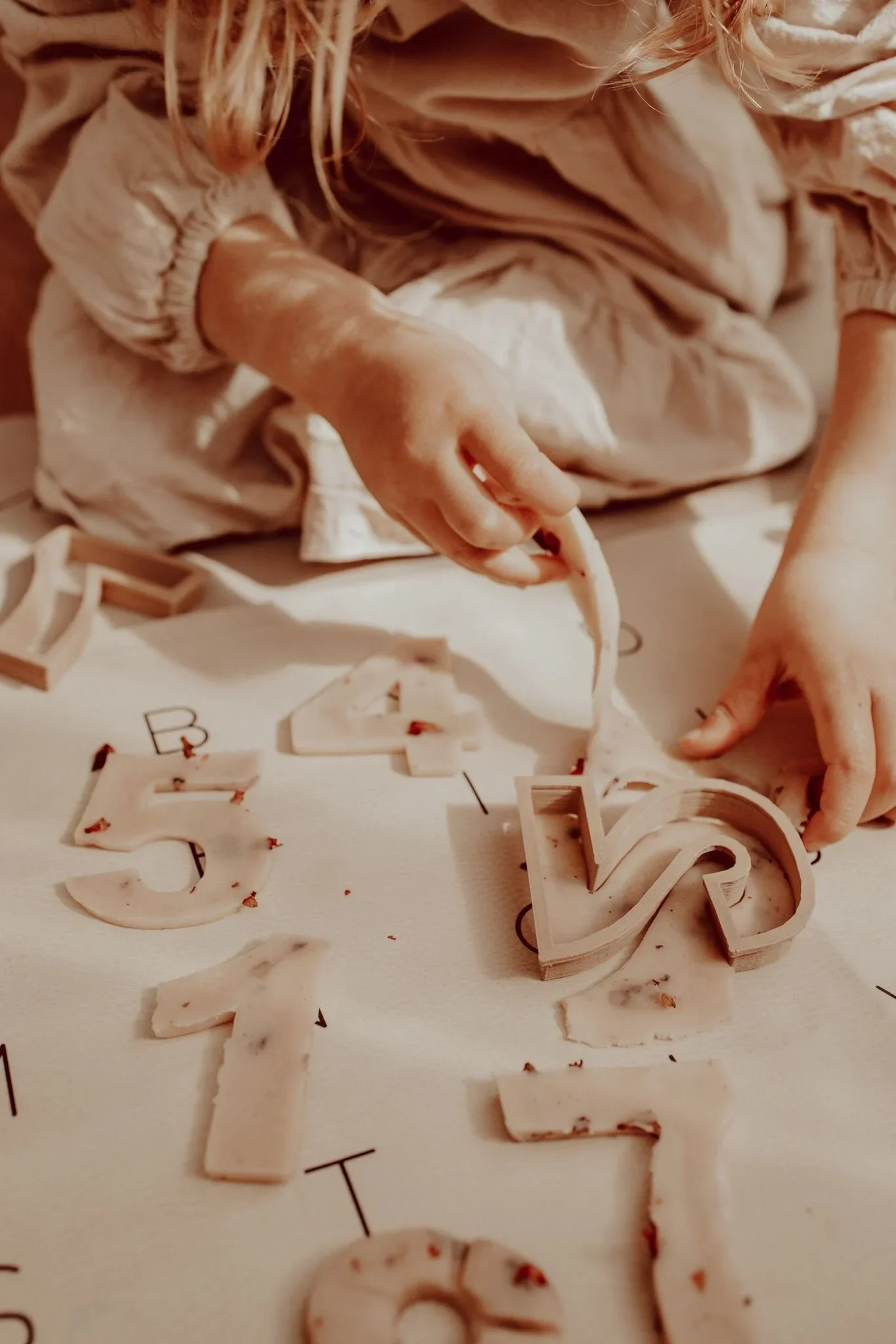 toddler playdough activites numbers