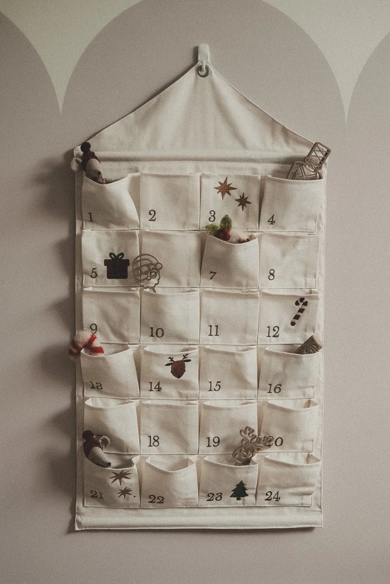 Reusable Heirloom Advent calendar fabric