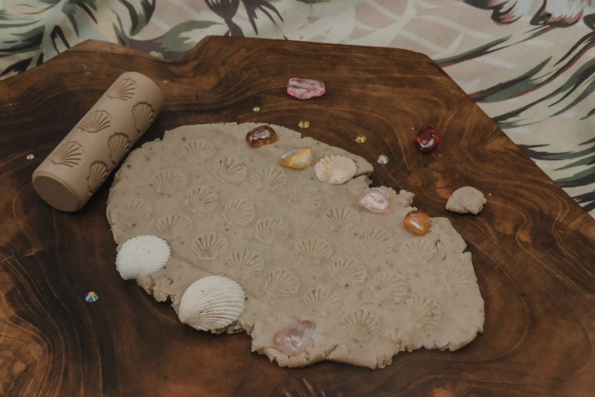 Shell pattern playdough roller - Kinfolk Pantry