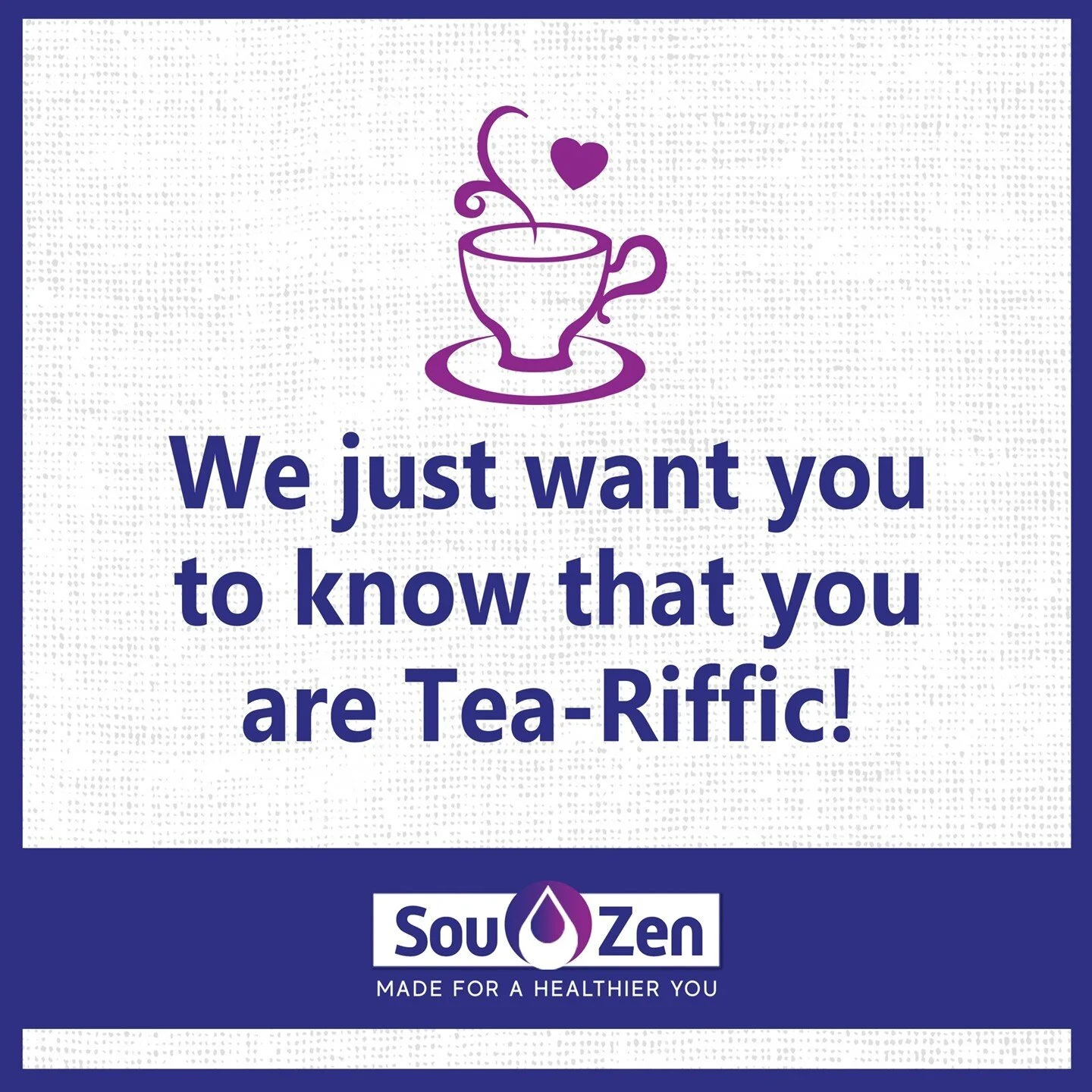 If no one has told you yet, we want you to know that you are tea-riffic! 
.
.
.
.
#teapuns #tea #teariffic  #terrific  #amazing #teapun #motivational #teas #besttea #quote #teaquotes #teajoke #punny #pun #lovetea #tealover #ilovetea #greentea #l