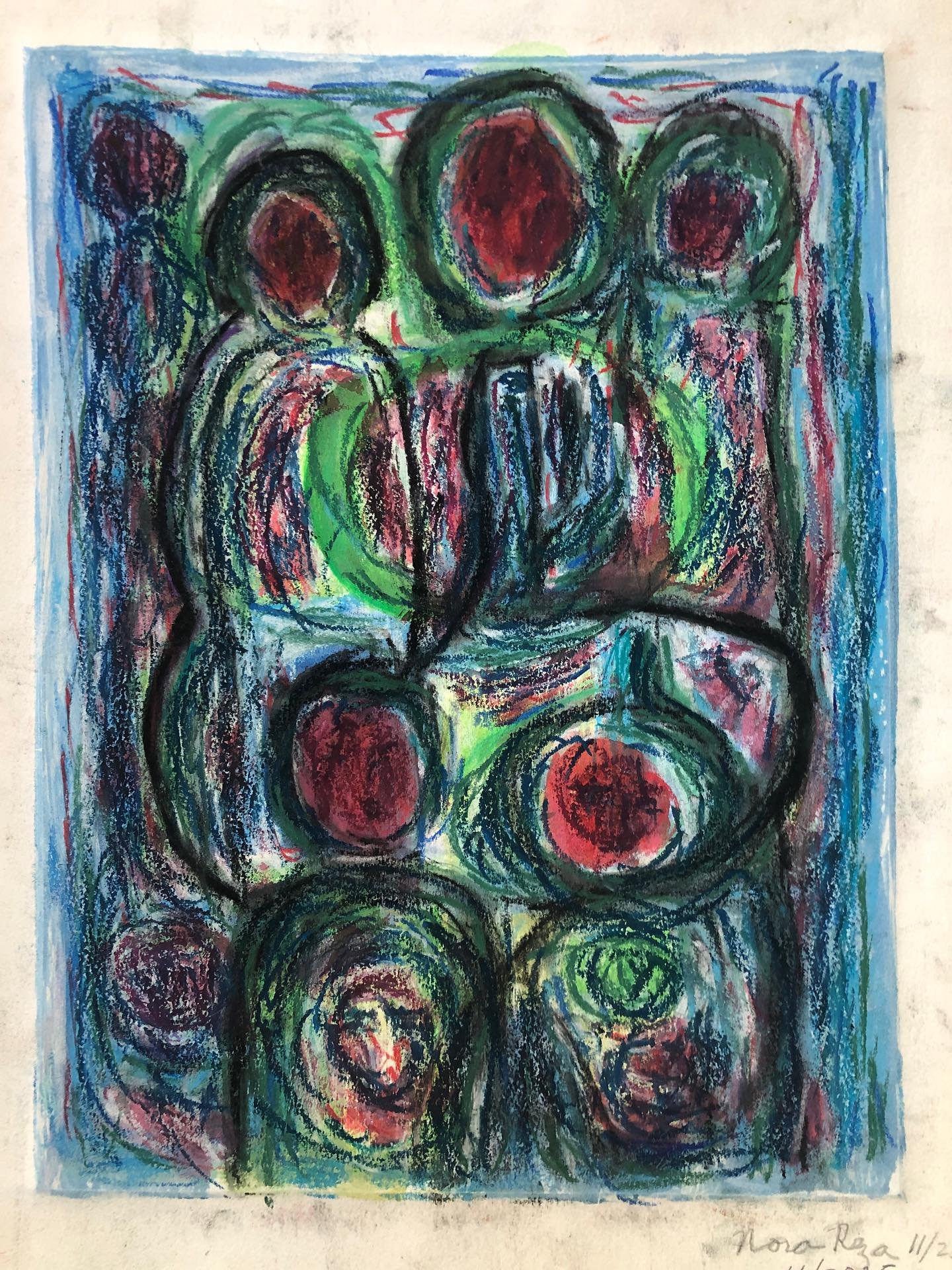 &ldquo;Solidarity,&ldquo; #pastel #sfbayareartist #protestart #gaza #forcedstarvation #genocide