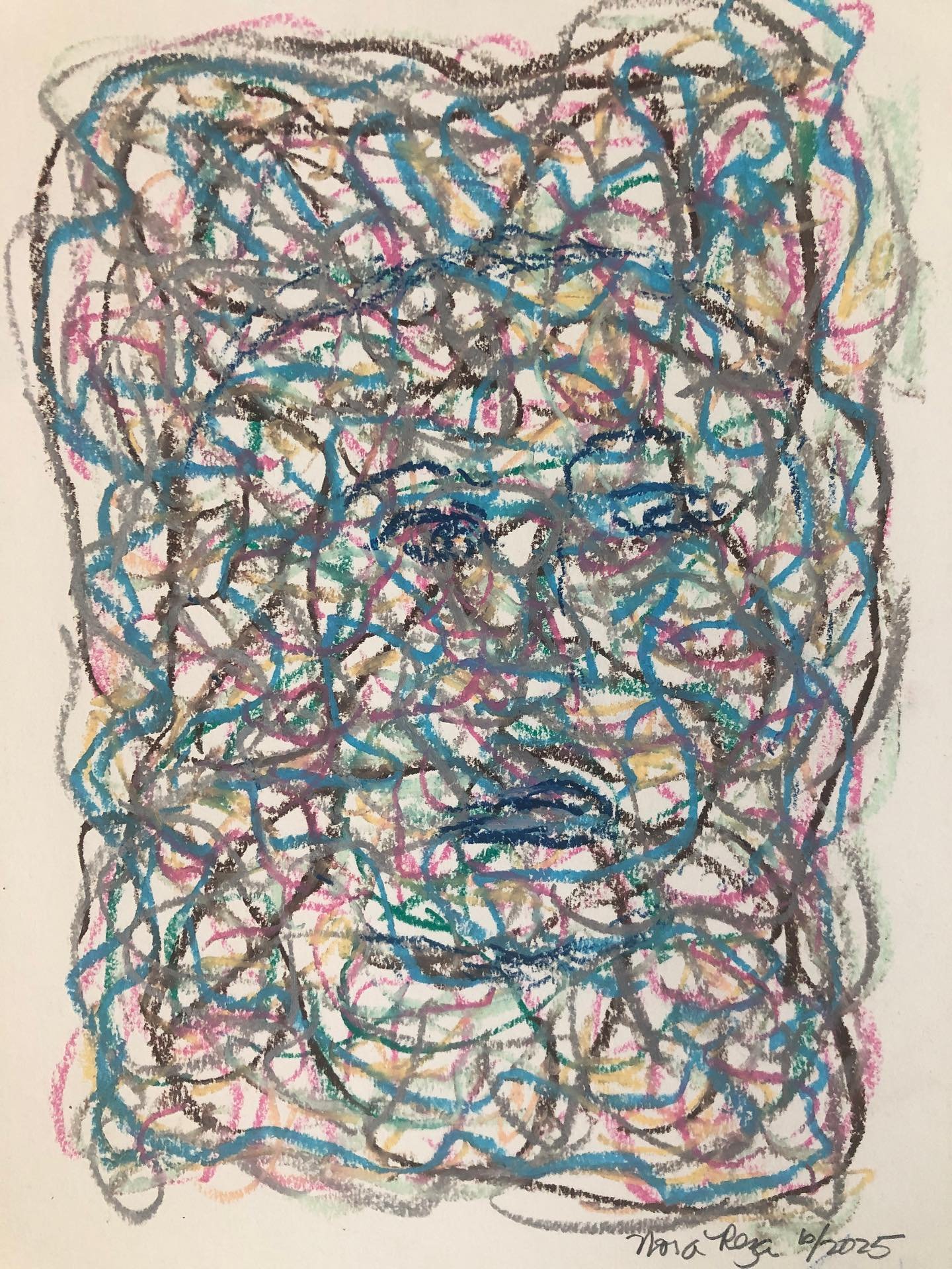 &ldquo;Hunger,&rdquo; #oilpastel #savegaza #freedomflotilla #ethniccleansing #madleen