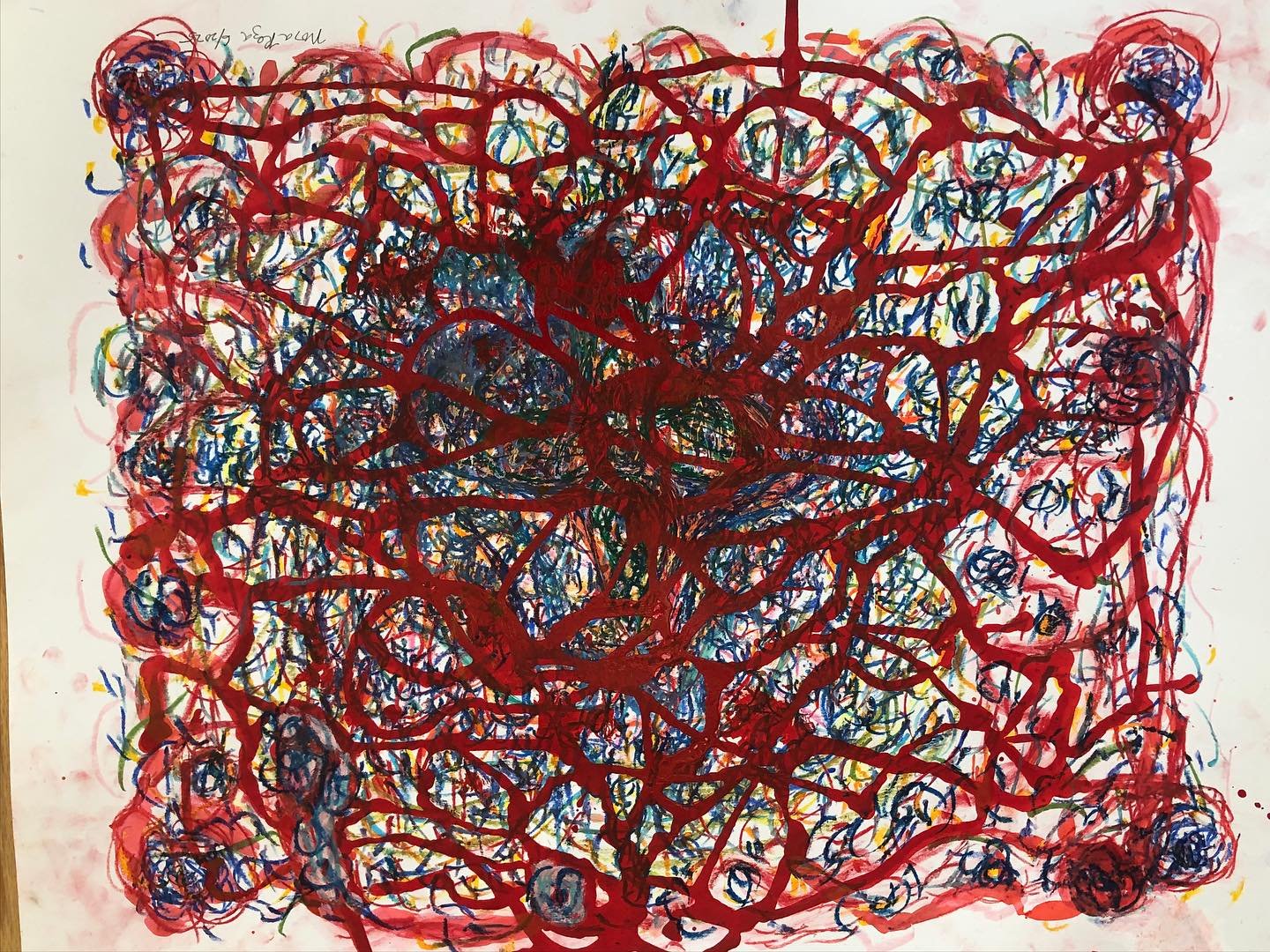 &ldquo;The blood-dimmed tide is loosed, and everywhere The ceremony of innocence is drowned;&rdquo; #ink #oilpastel #yeats #savegaza #forcedstarvation #ethniccleansing