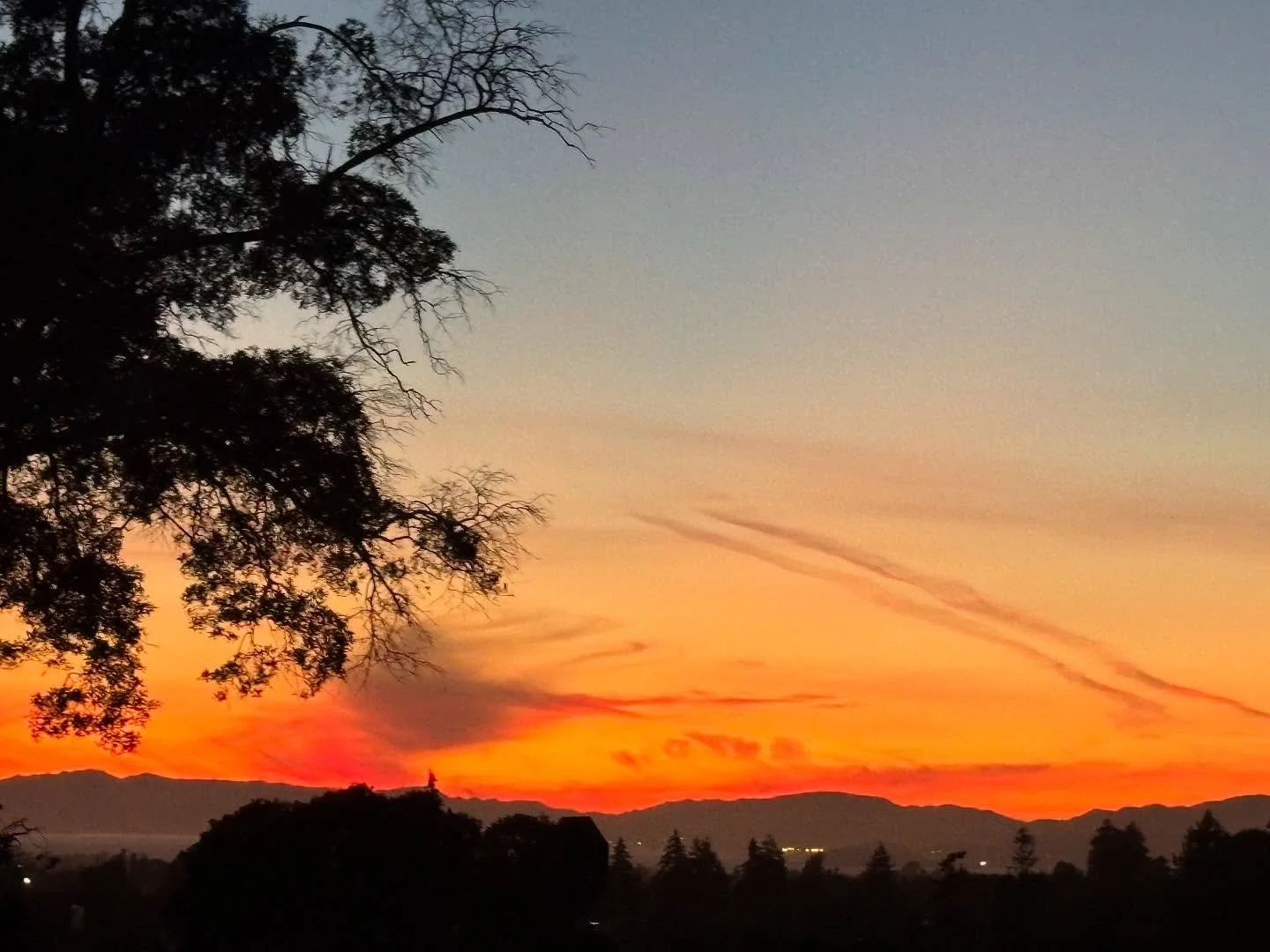 Sunset and moonrise. #oakland
