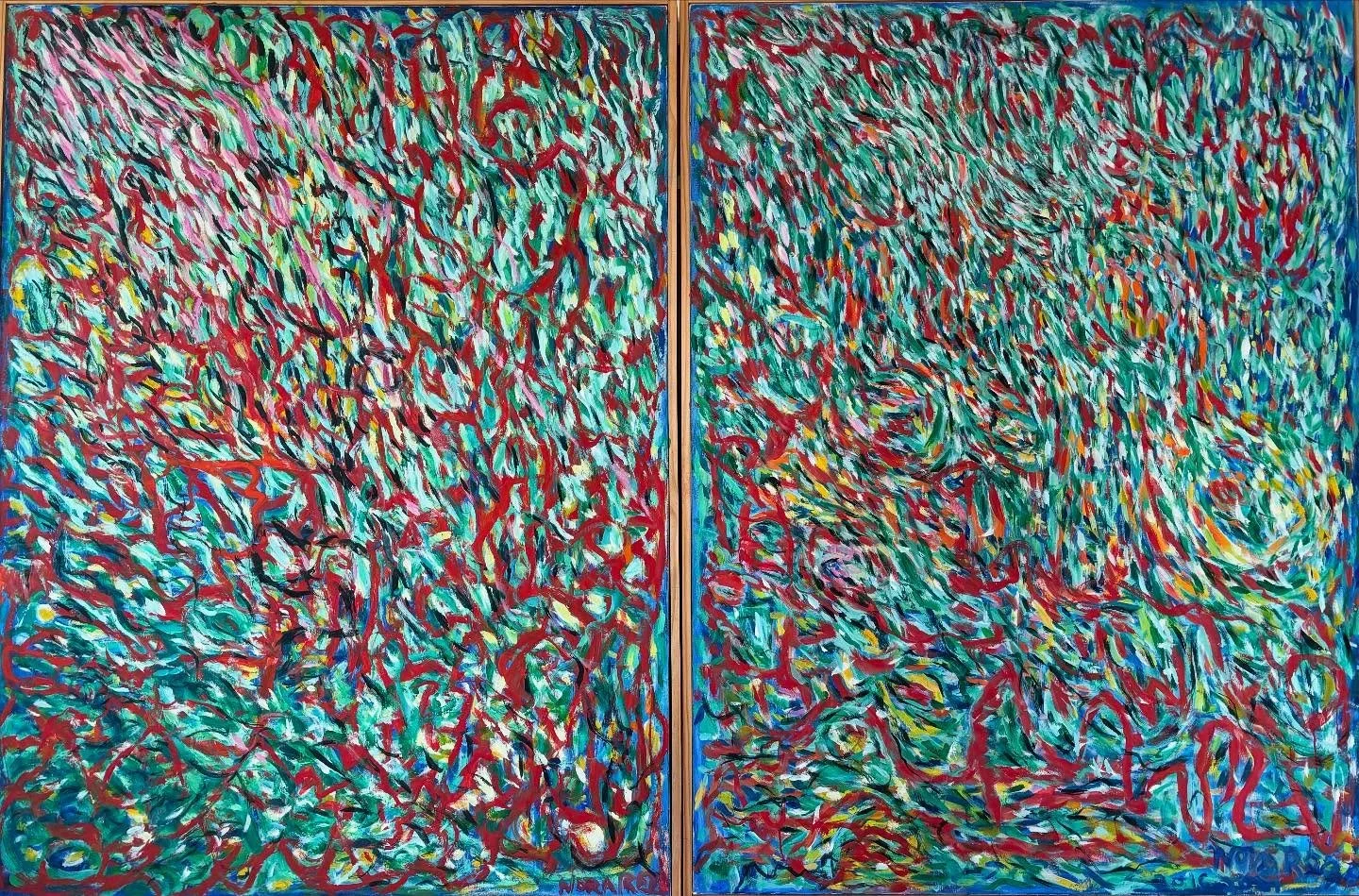 &ldquo;Fly Away,&ldquo; diptych .  Oil on canvas.  Each 48 inches x36&rdquo;  #oil #sfbayareaartist