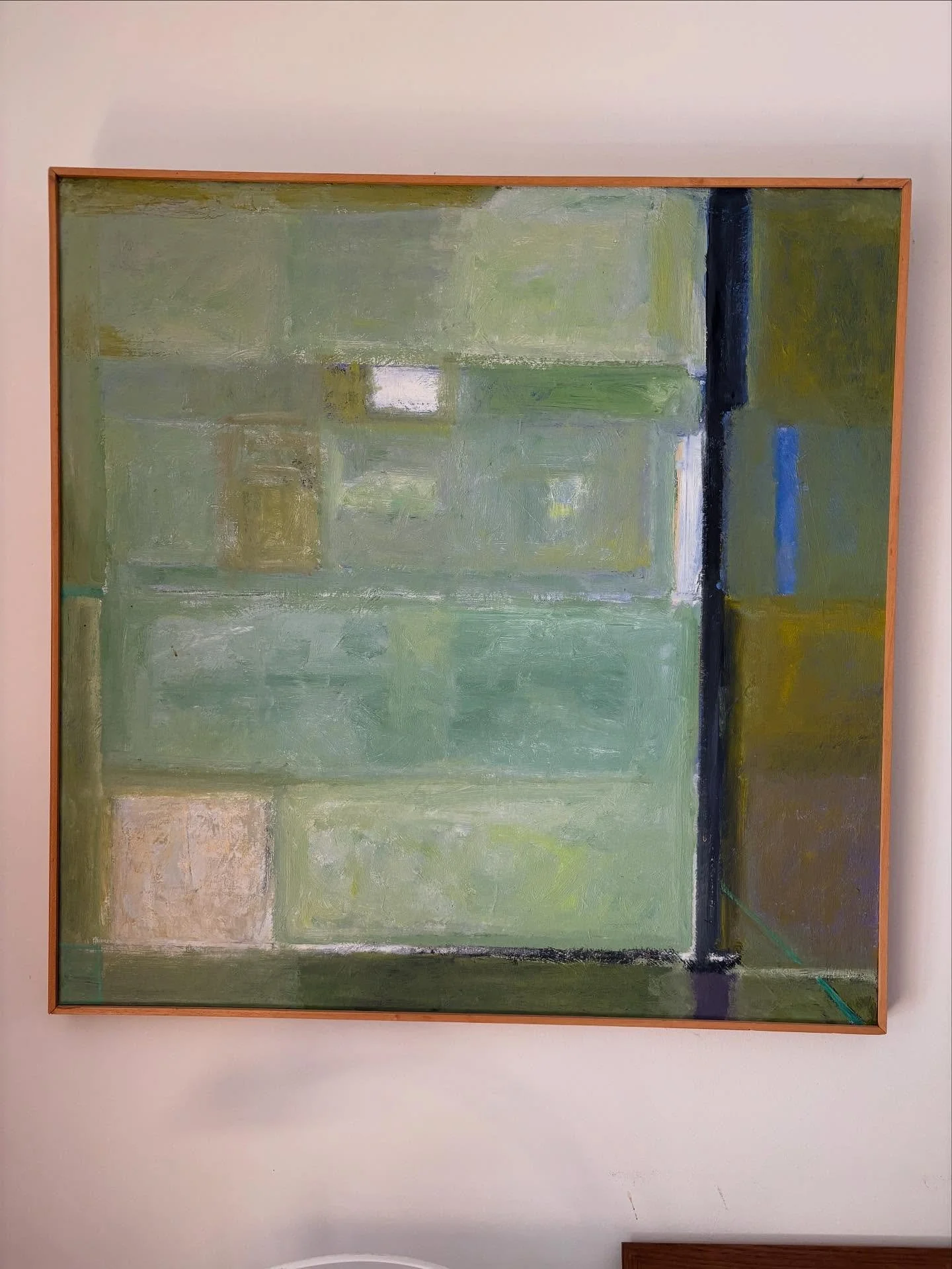 It was nice to see my painting in a collectors home yesterday. #oiloncanvas #paris #privatecollection
