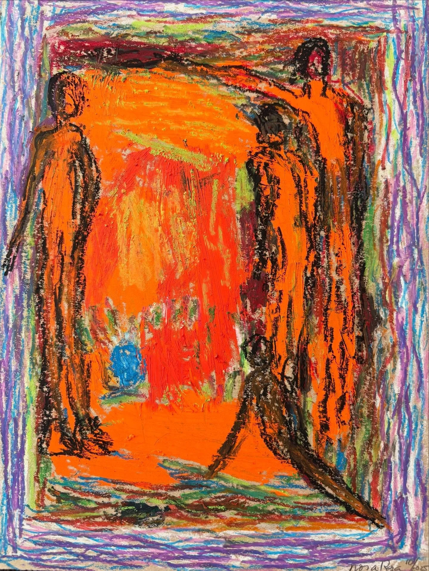 &ldquo;There is a New World coming, this one&rsquo;s coming to an end.&ldquo; #oil #oilpastel