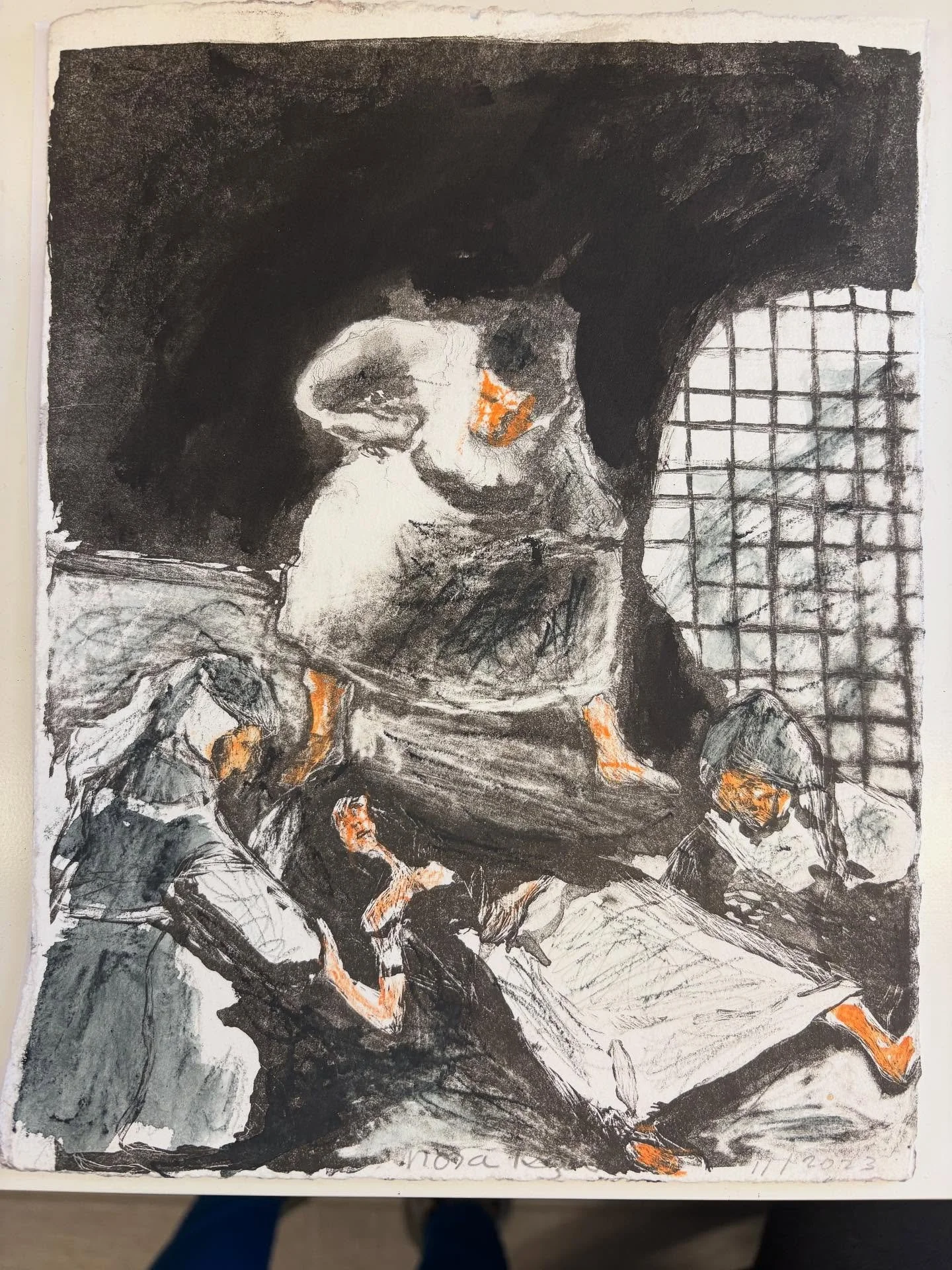 I am offering a number of paintings from my &ldquo;Bearing Witness&rdquo; series to MECA, the Middle East Children&rsquo;s Alliance, which has been feeding and providing water to people in Gaza.  Please come to their fair on November 8 in Berkeley, w