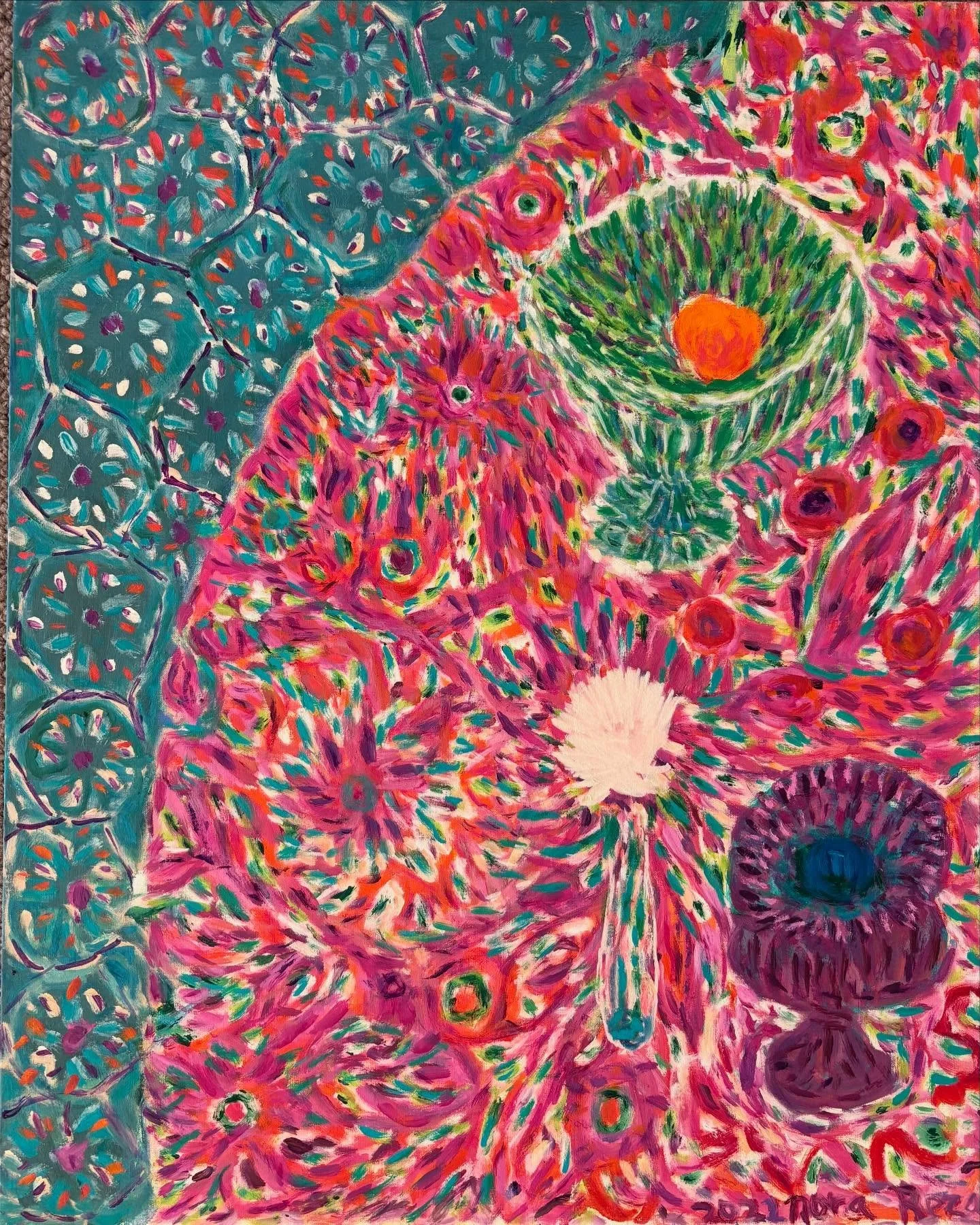 I&rsquo;ve been working on recent still life&rsquo;s. &rdquo;Fruit Bowls on Pink,&rdquo; #oiloncanvas #sfbayareaartist