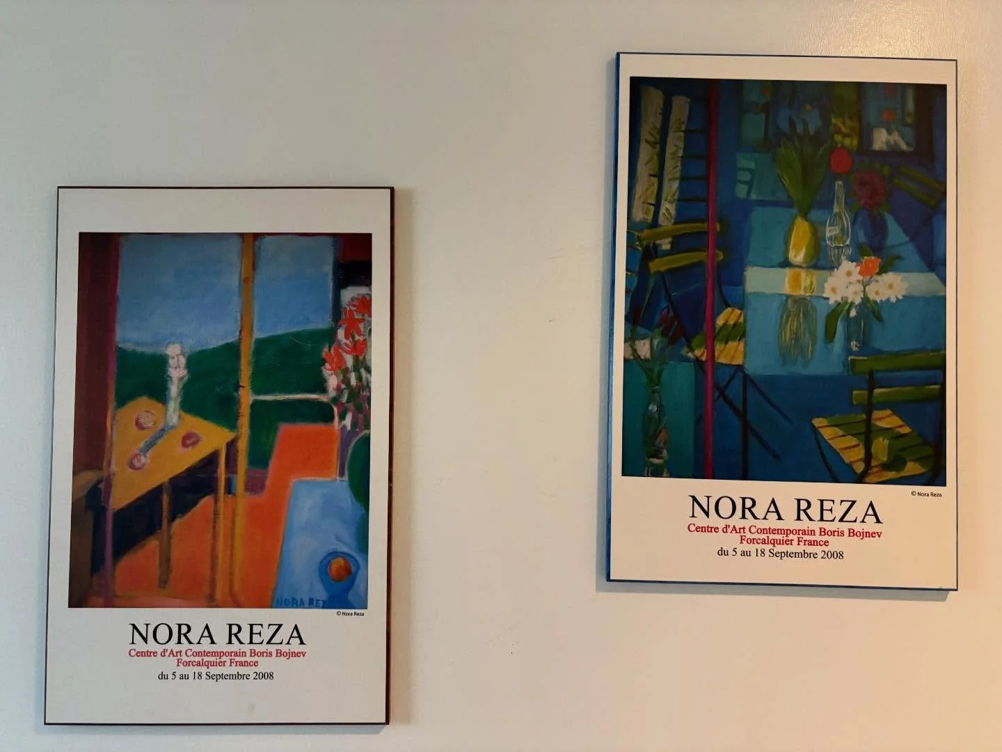 Yesterday it was nice to see at a friend&rsquo;s home framed posters of mine from a show I had many years ago.  Both oil paintings depicted here found new homes, but there are more😊