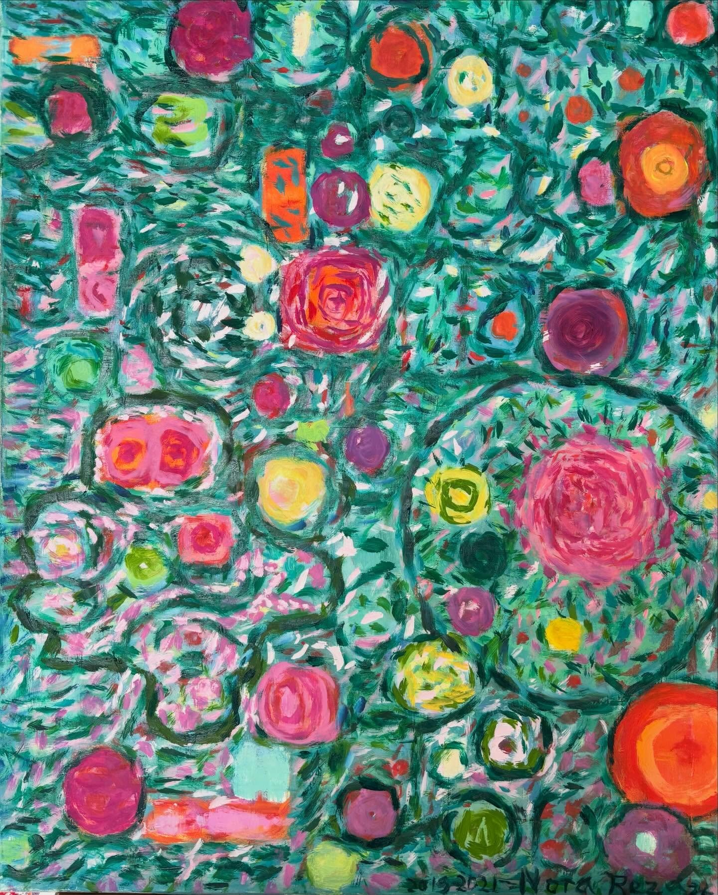 &ldquo;To the Rose upon the Rood of Time,&rdquo; 2019-26.  Oil on canvas, 34 inches x30&rdquo;. #yeats #sfbayareaartist