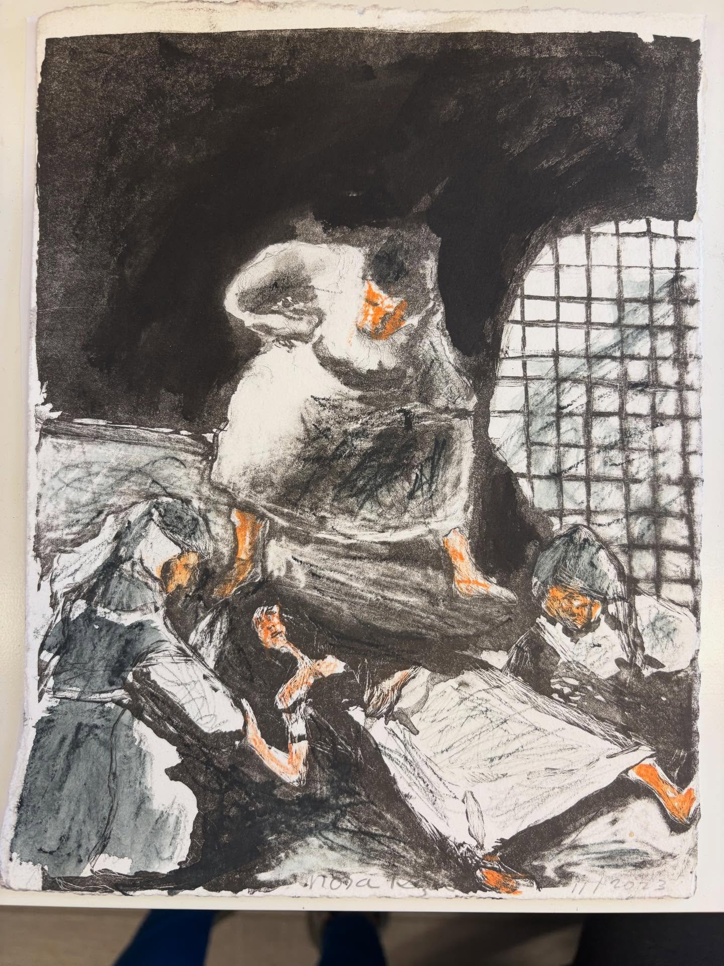 Among my paintings recently sold for the benefit of MECA, a Berkeley based organization that provides food and water filters for Middle East children, primarily to the children of Gaza.  #meca