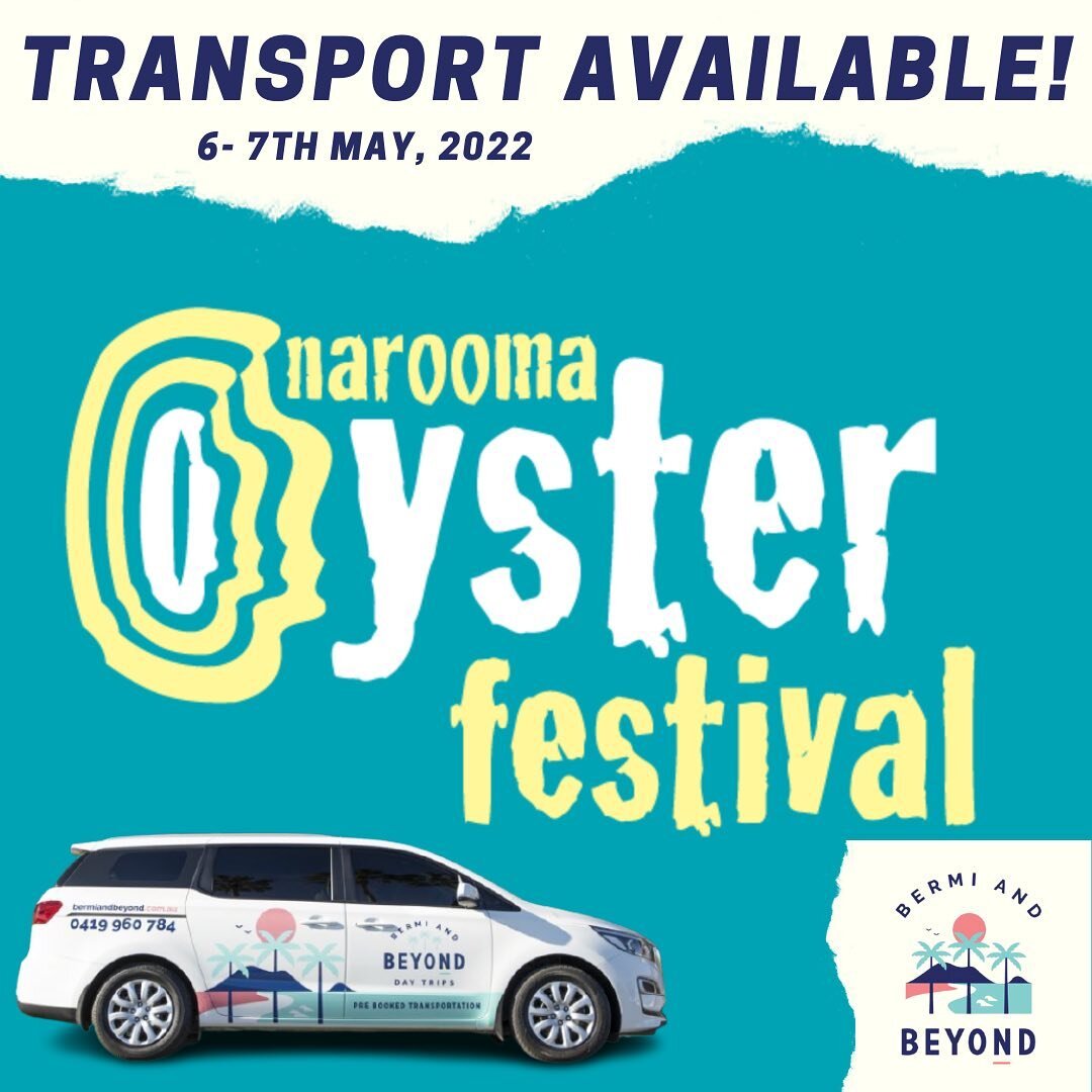 It&rsquo;s Narooma Oyster Festival time! We are available this weekend for your transport needs to and from the festival. 
Contact us on 0419960784 to book your ride!!