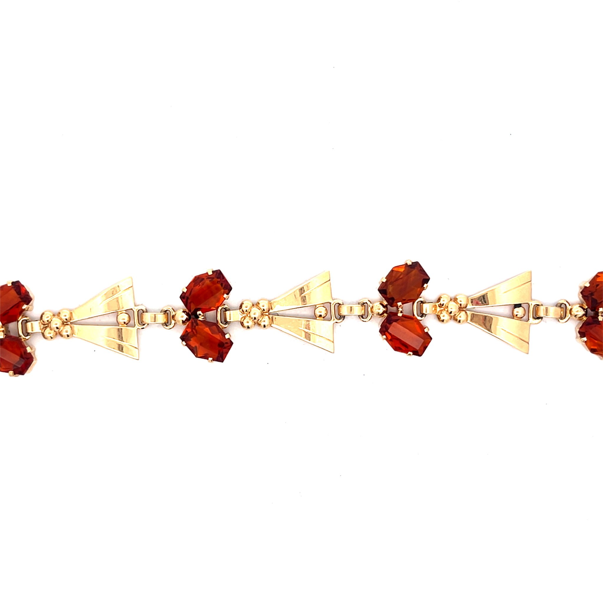 14K Vintage Tiffany & Co. Citrine Bracelet