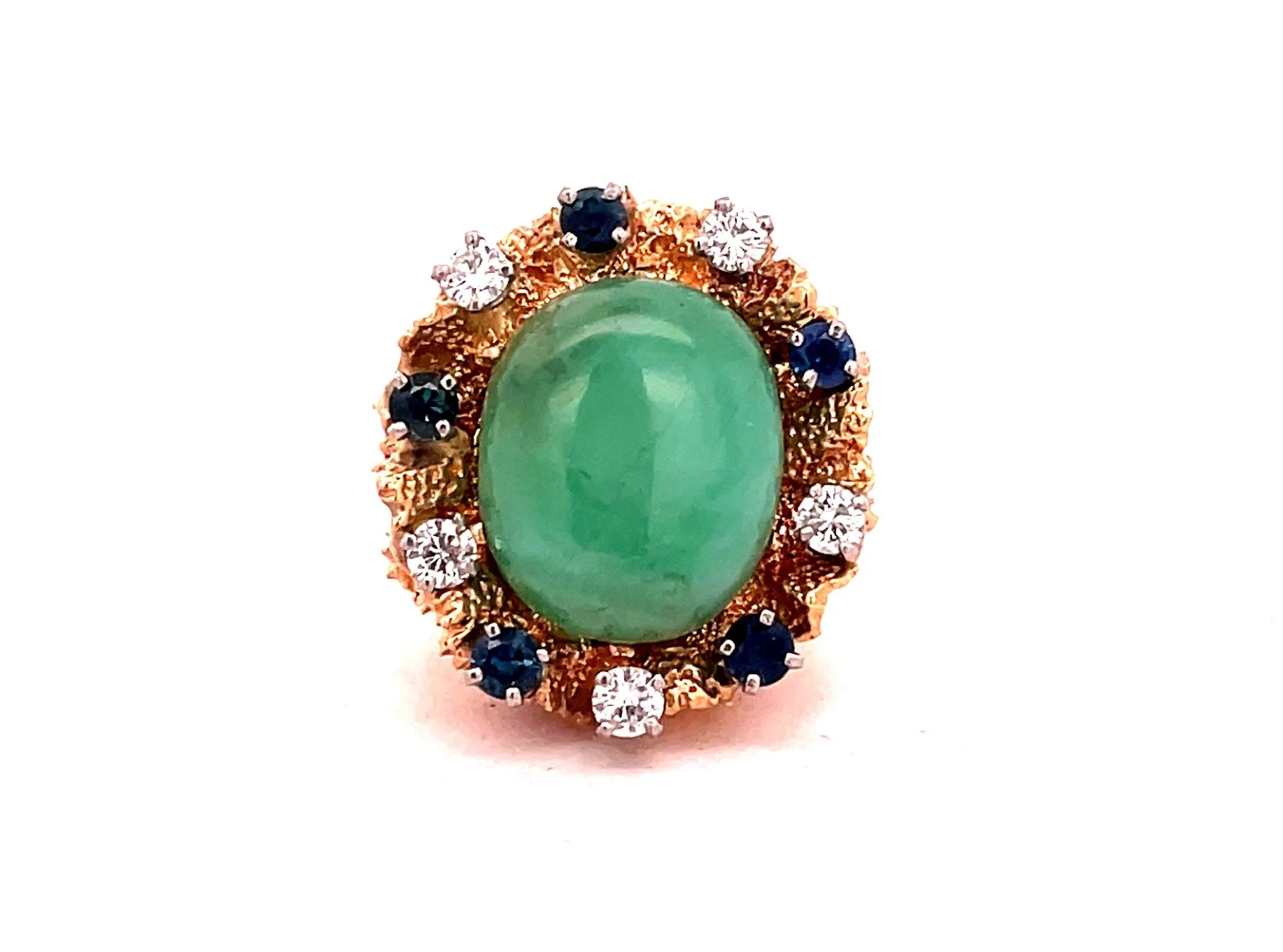 14K Jade Statement Ring