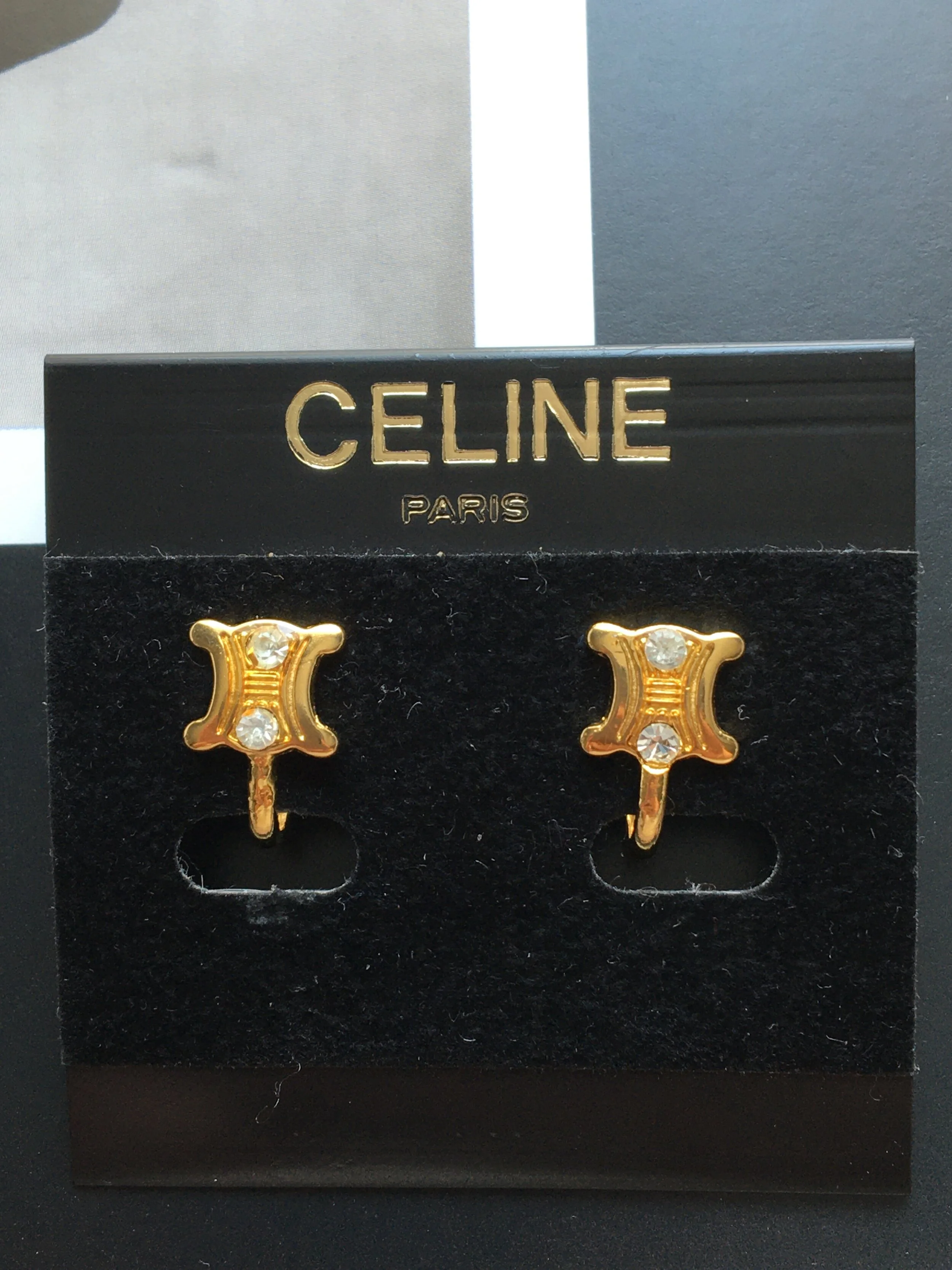 Celine Mini Tromphe Earrings