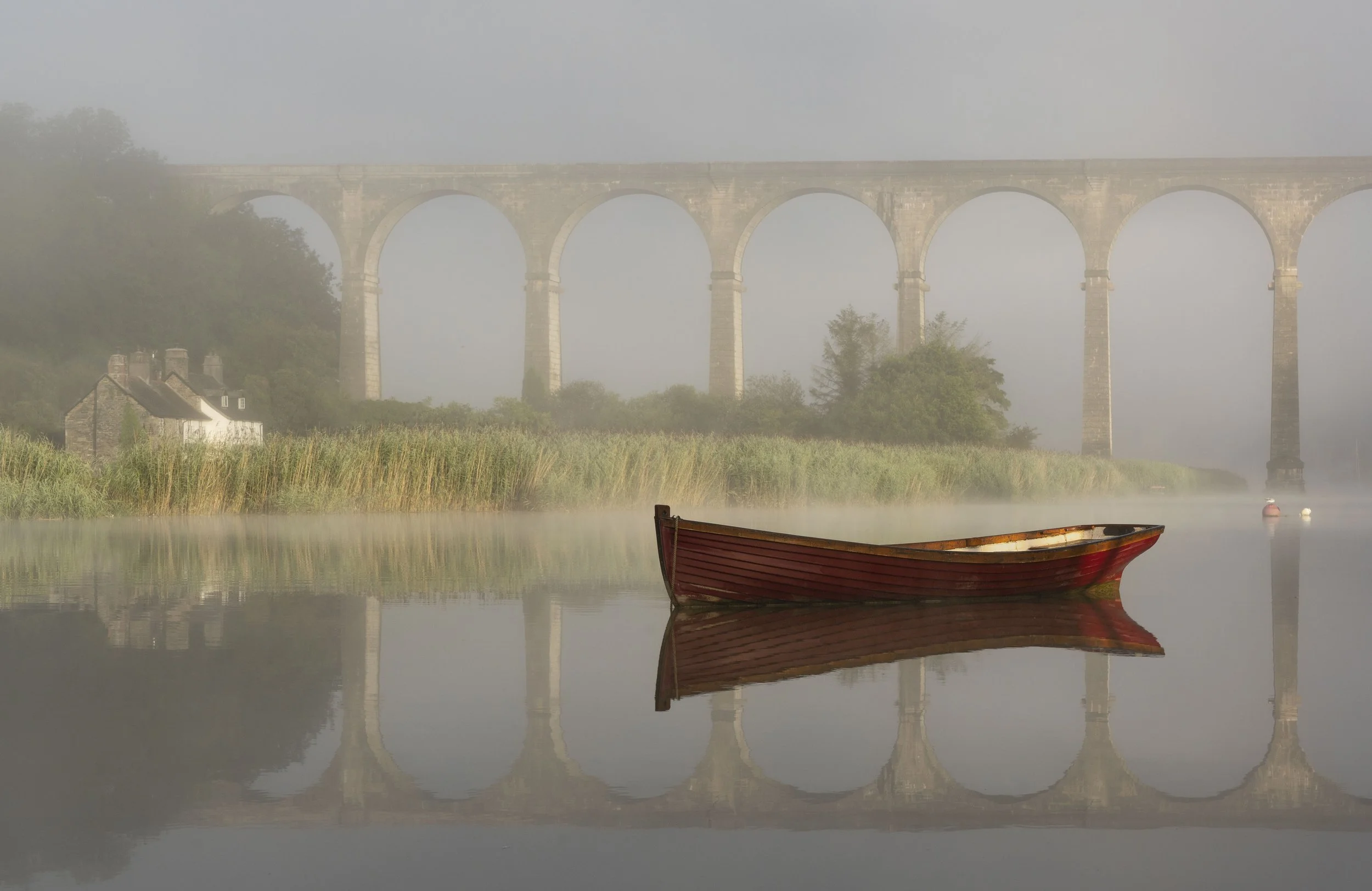 Calstock in mist again