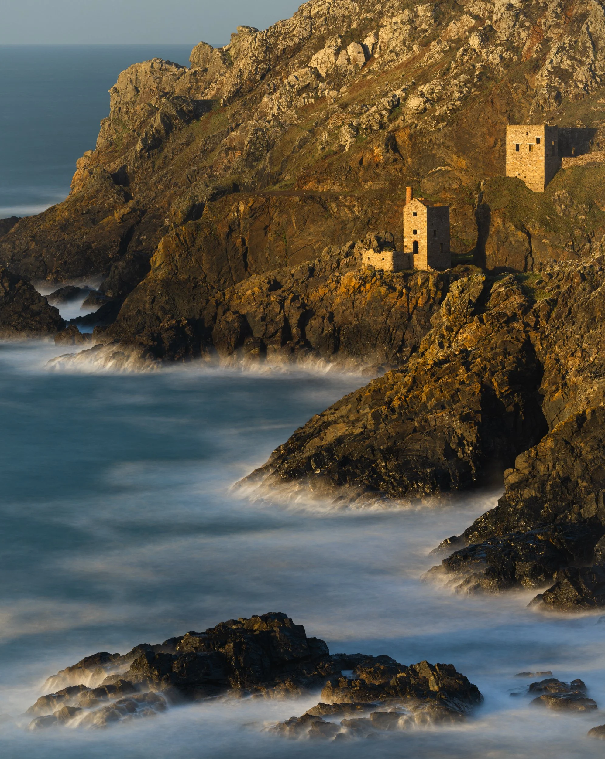 Botallack mine - a submarine mine with tunnels extending under the sea, in places for half a mile