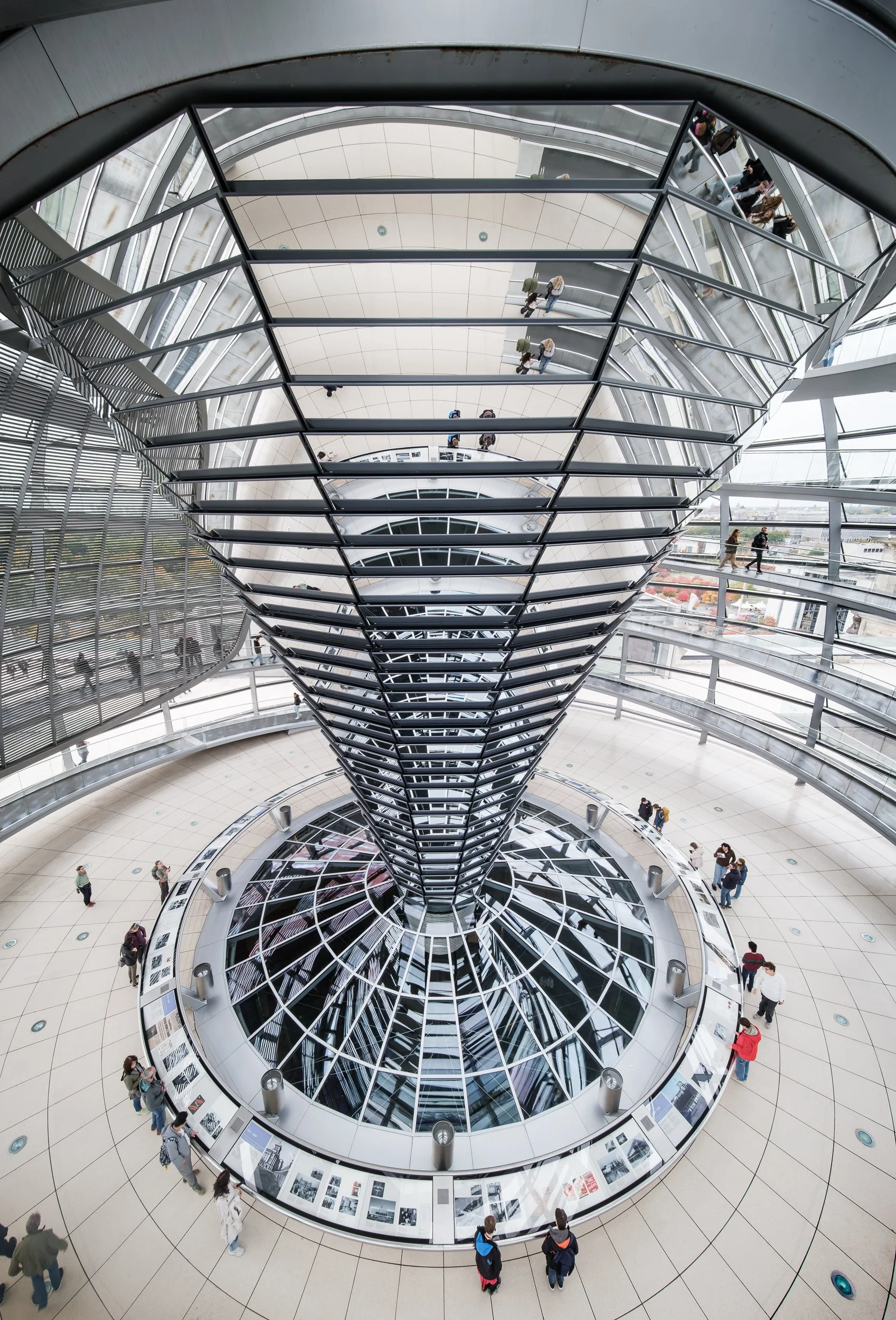 Reichstagsgebäude - historic, glass domed home of the German parliament.  Designed by Norman Foster