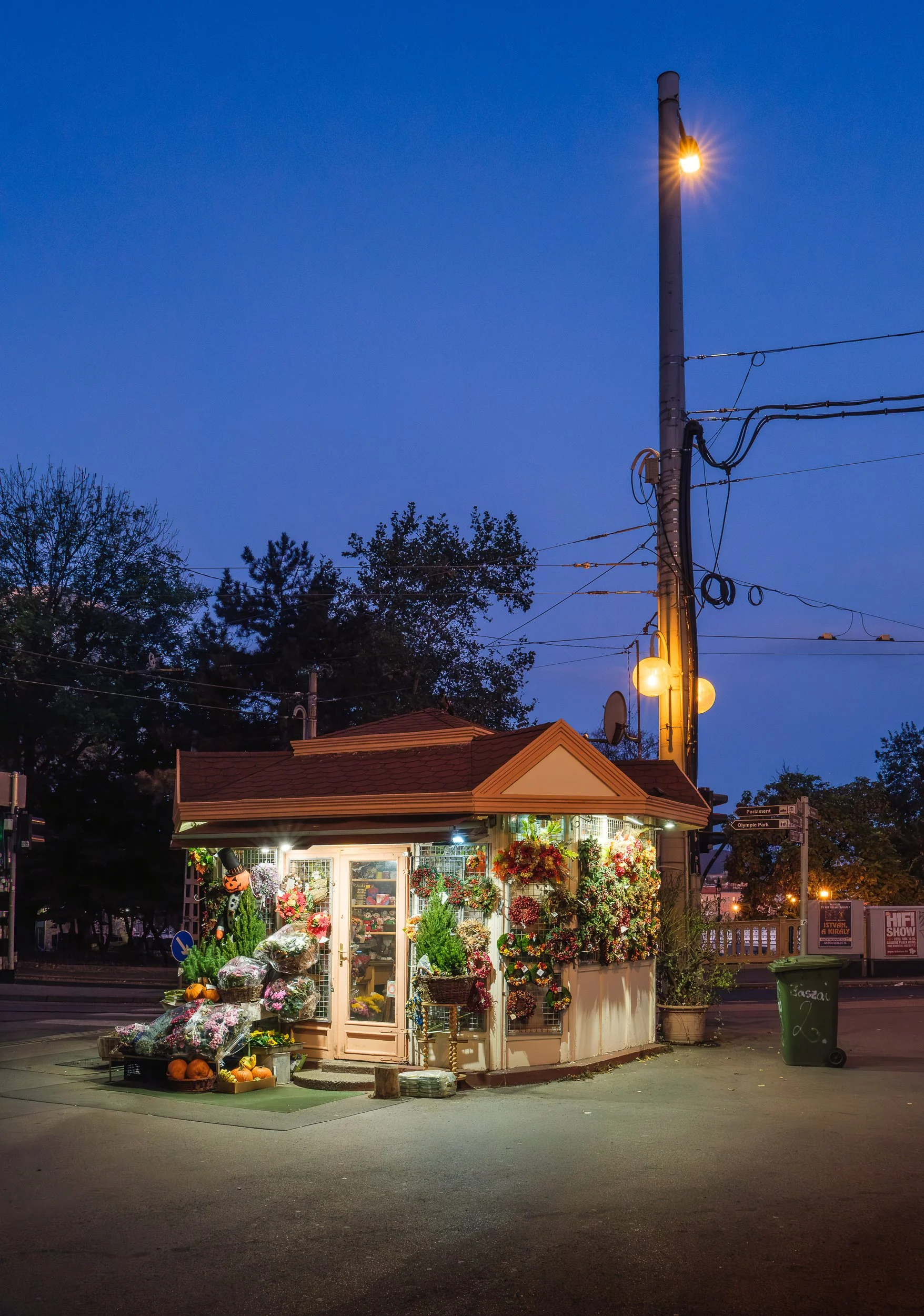Flower shop - just opening first thing in the morning