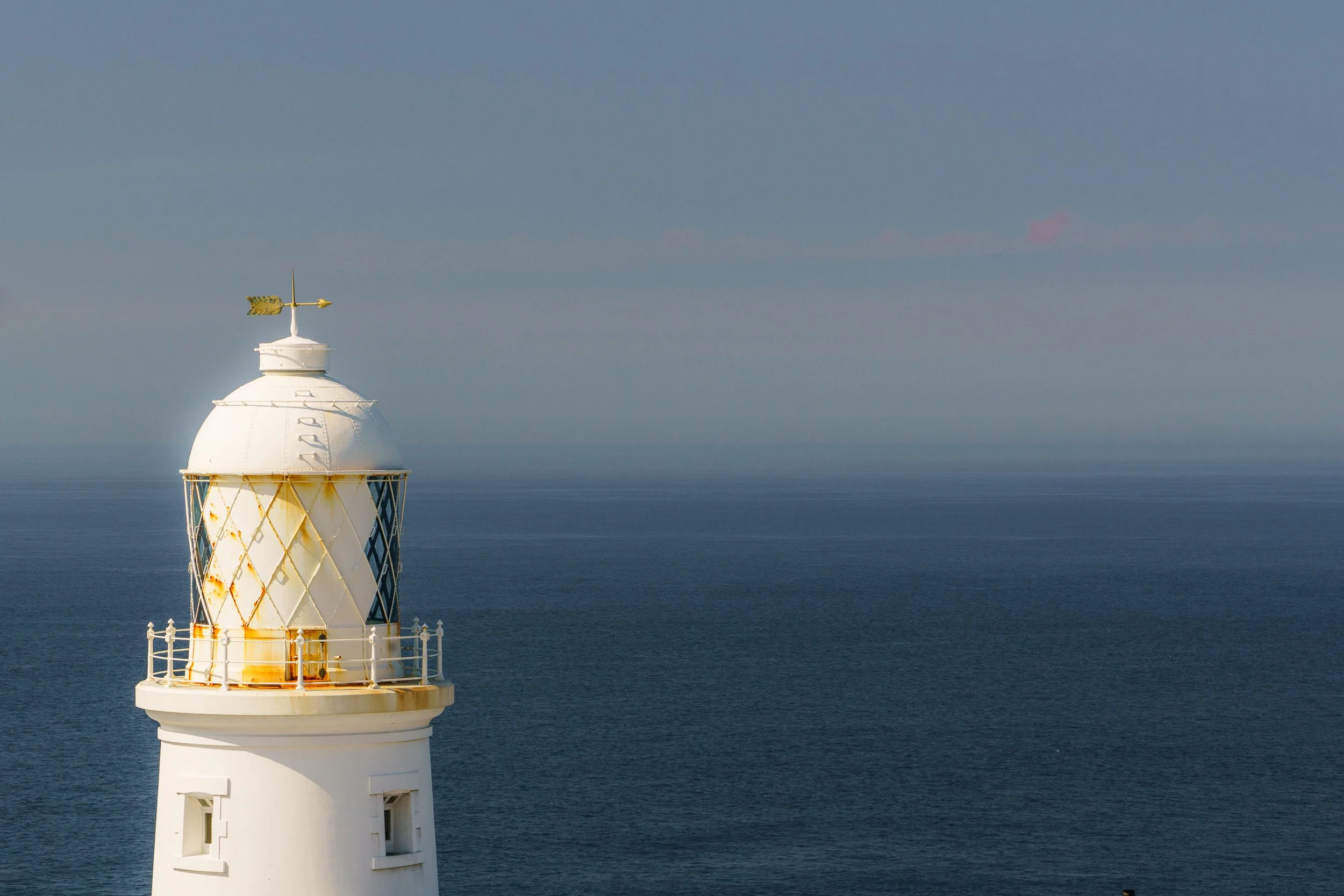 Pendeen Lighthouse - built by Trinity House in 1900 to guide vessels around the inhospitable shoreline from Pendeen to Gurnards Head