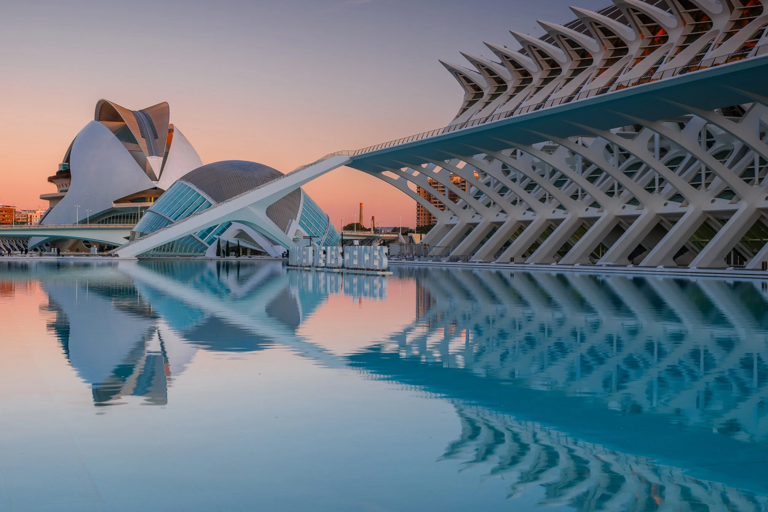 Museu de les Ciències toward Palau de les Arts, Valencia