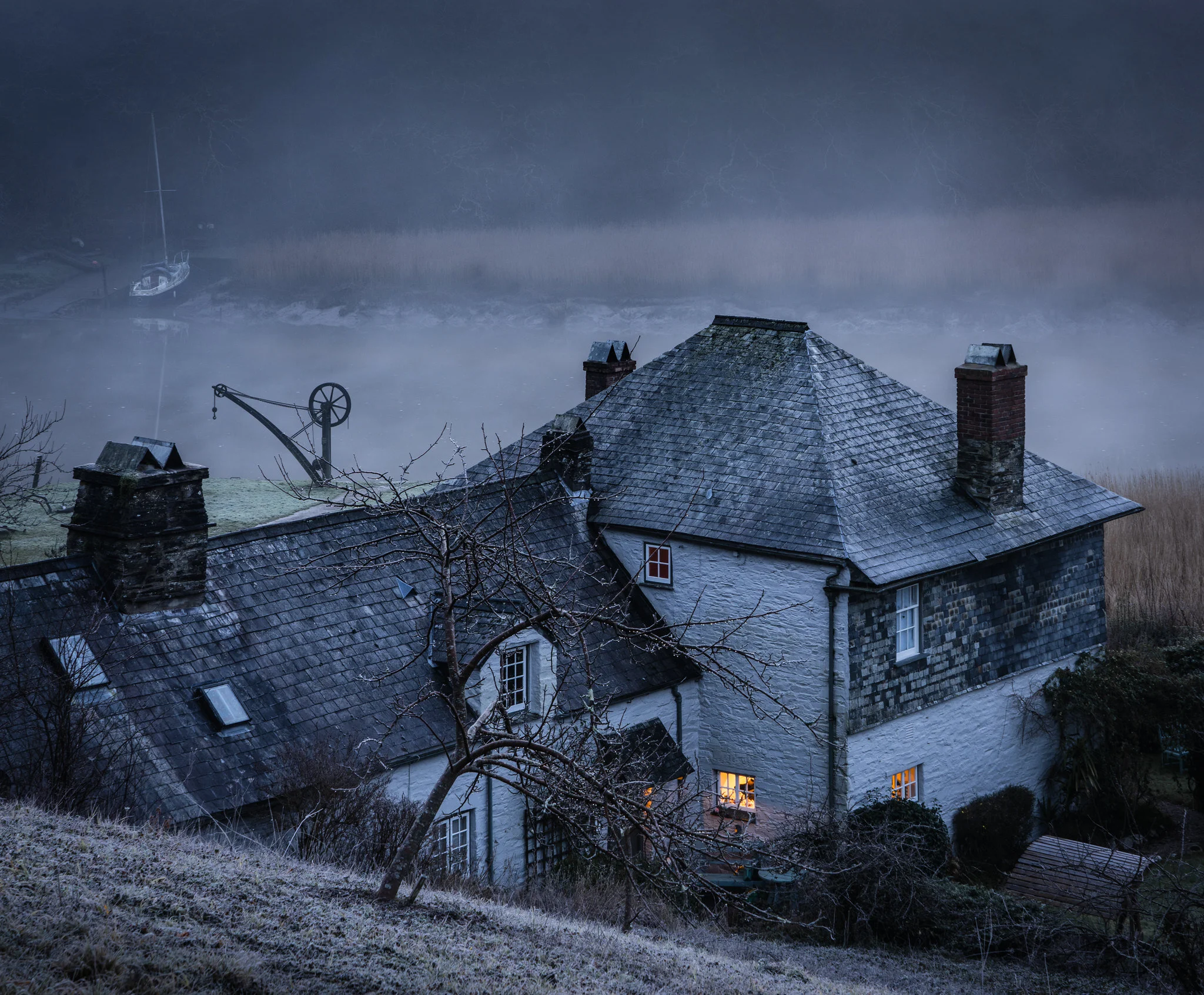 Cotehele Quay from above