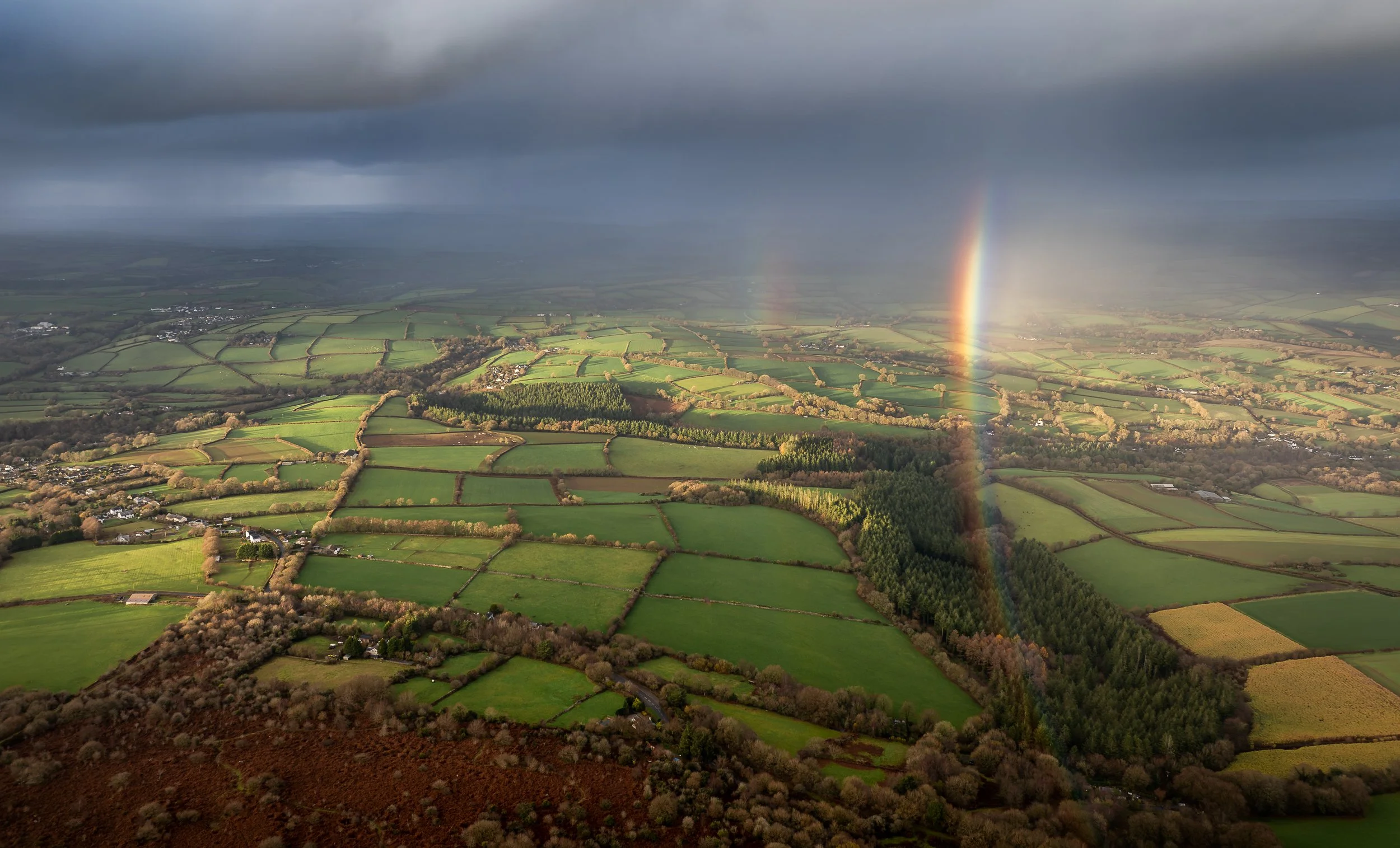 A rainbow seen from Kit Hill