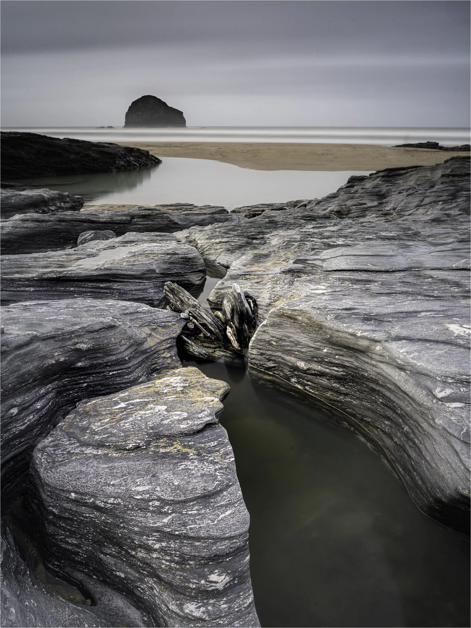 Trebarwith Strand from the beach