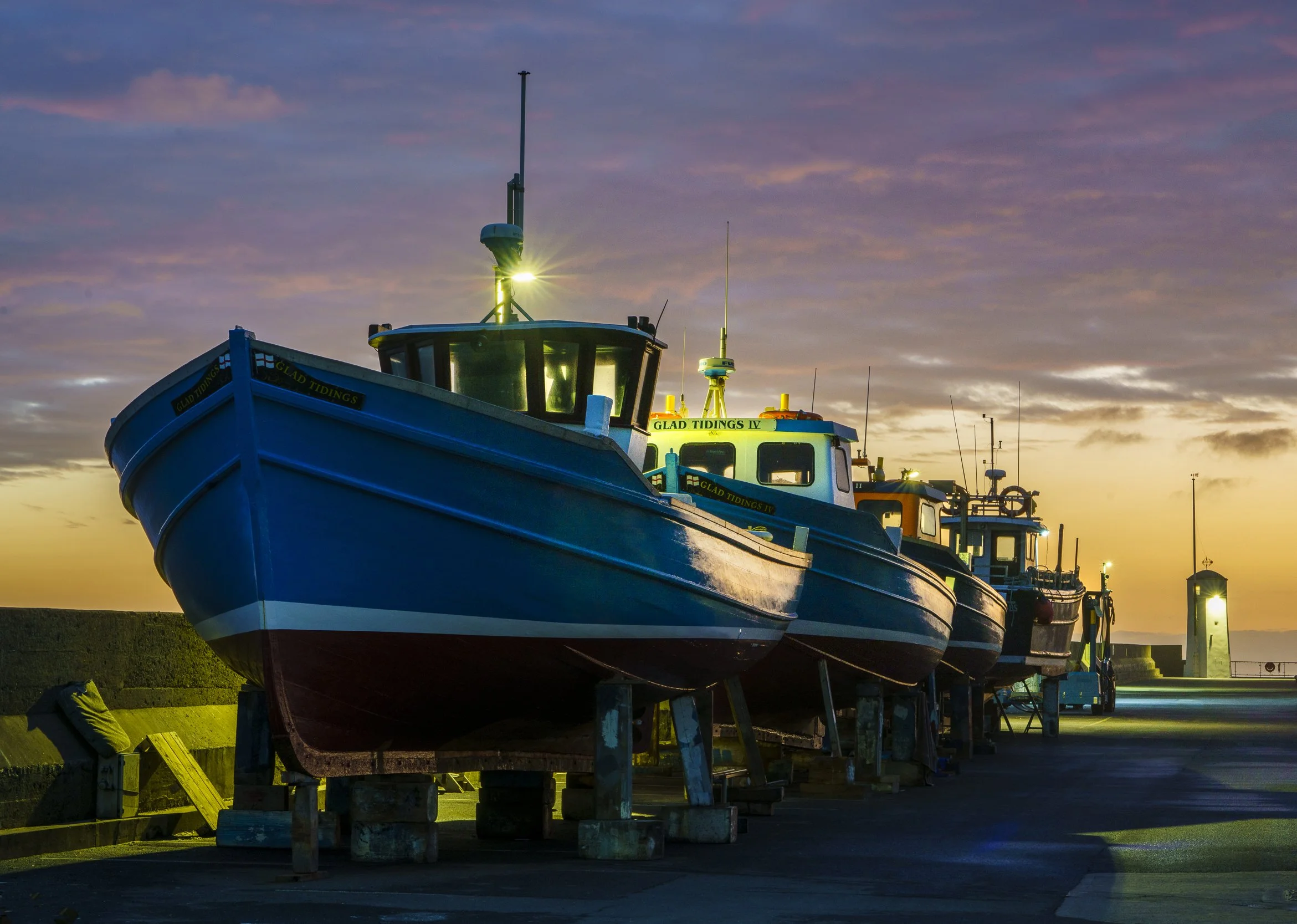 On the dock, Seahouses quayside
