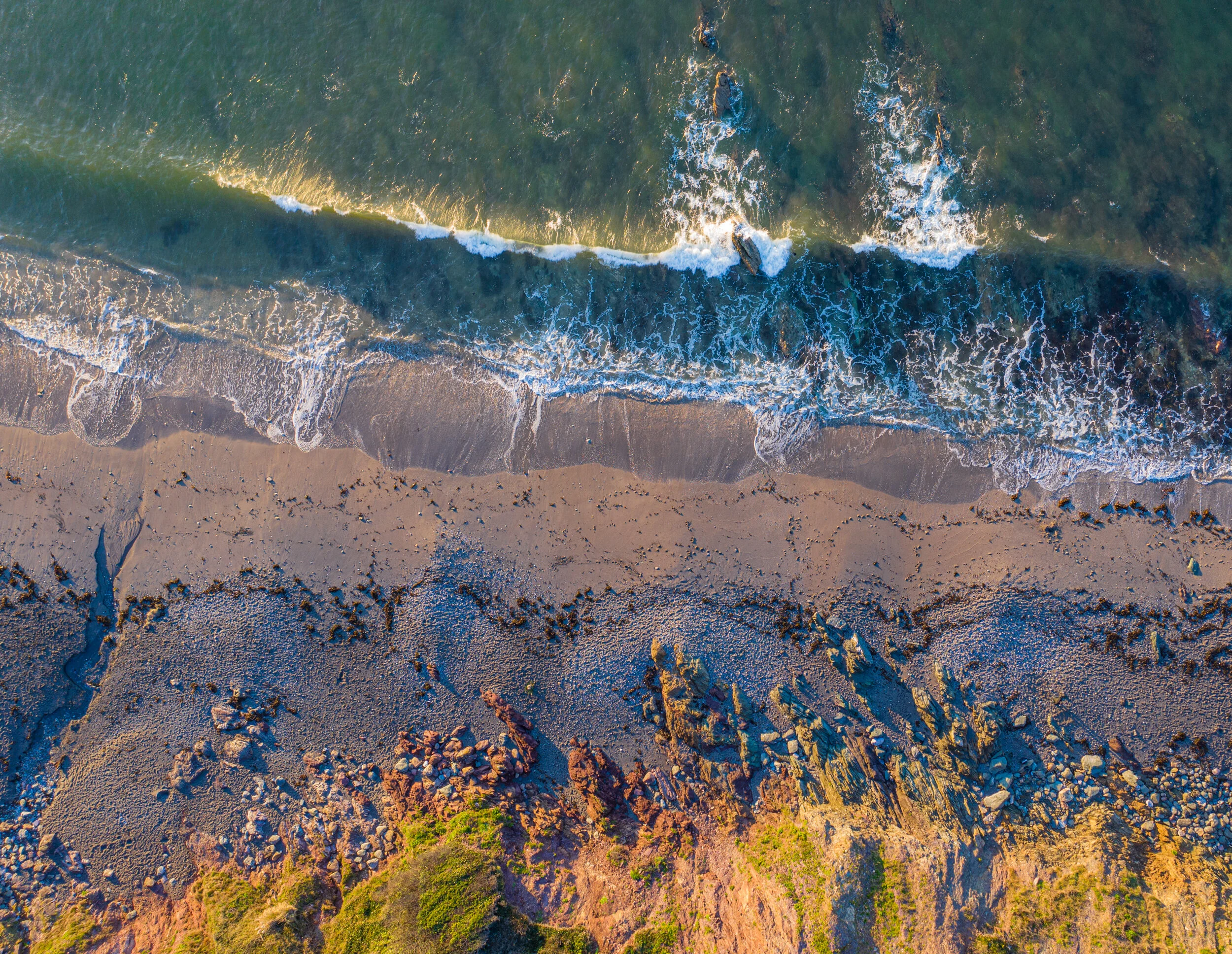 Drone image along finneygook beach 02