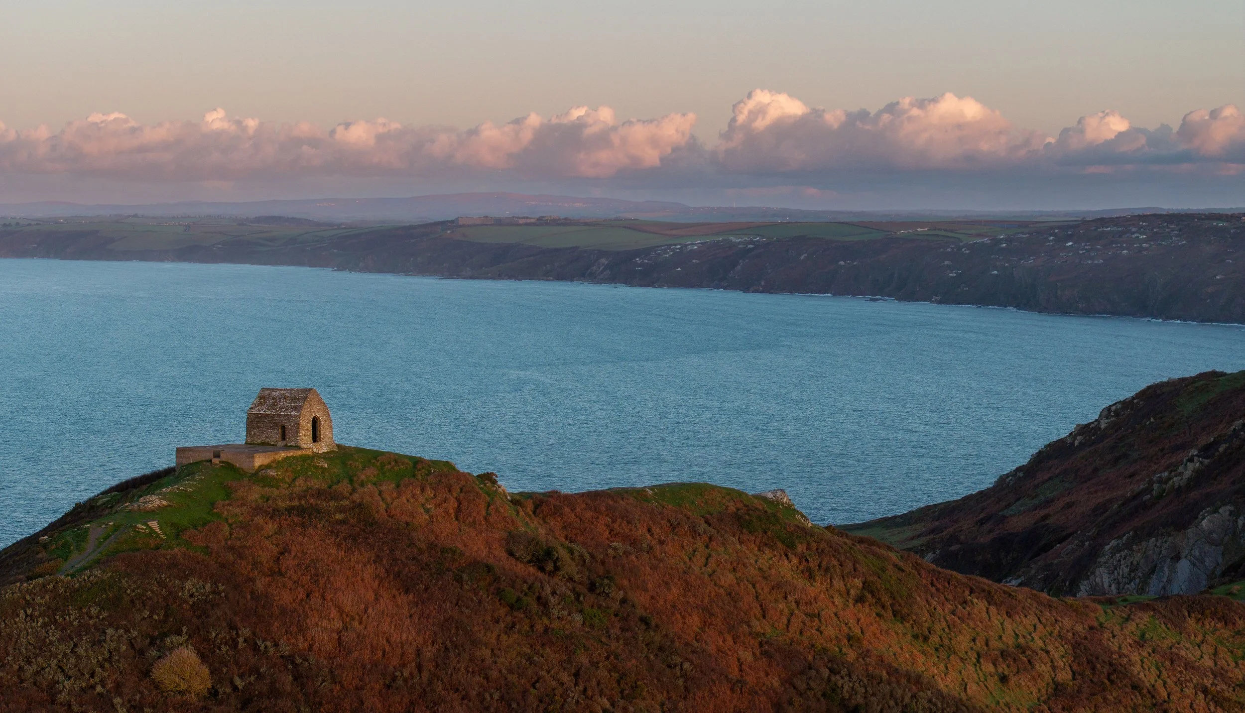 Rame Head before sunrise (Drone image)