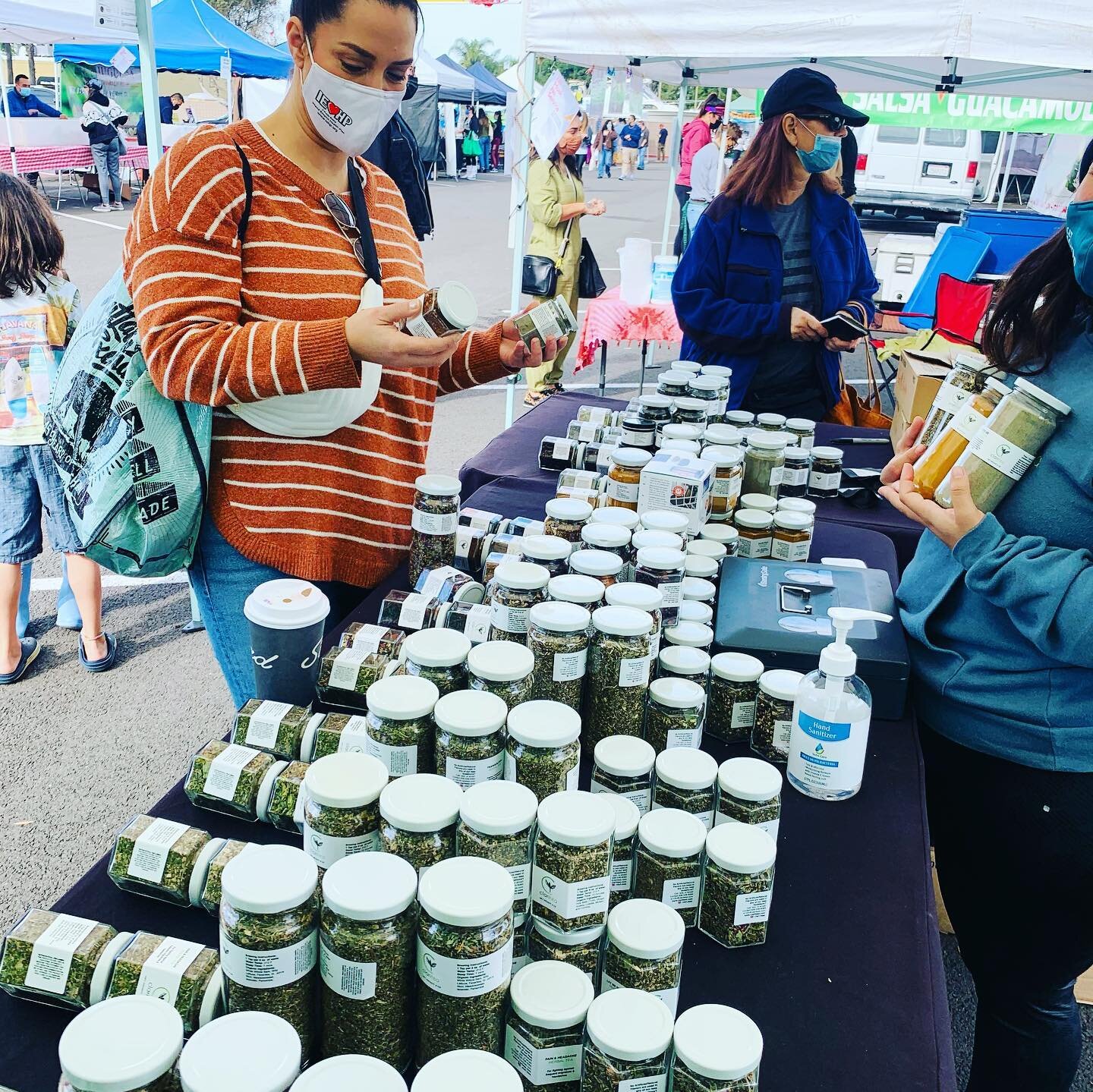 Today was Farmer's market day!  I went shopping for the &ldquo;Root Chakra&rdquo; week starting on Tuesday.  This photo was taken with a couple of &lsquo;Rainbow Awakening&rsquo; friends stocking up on organic tea and superfoods to support us on the 