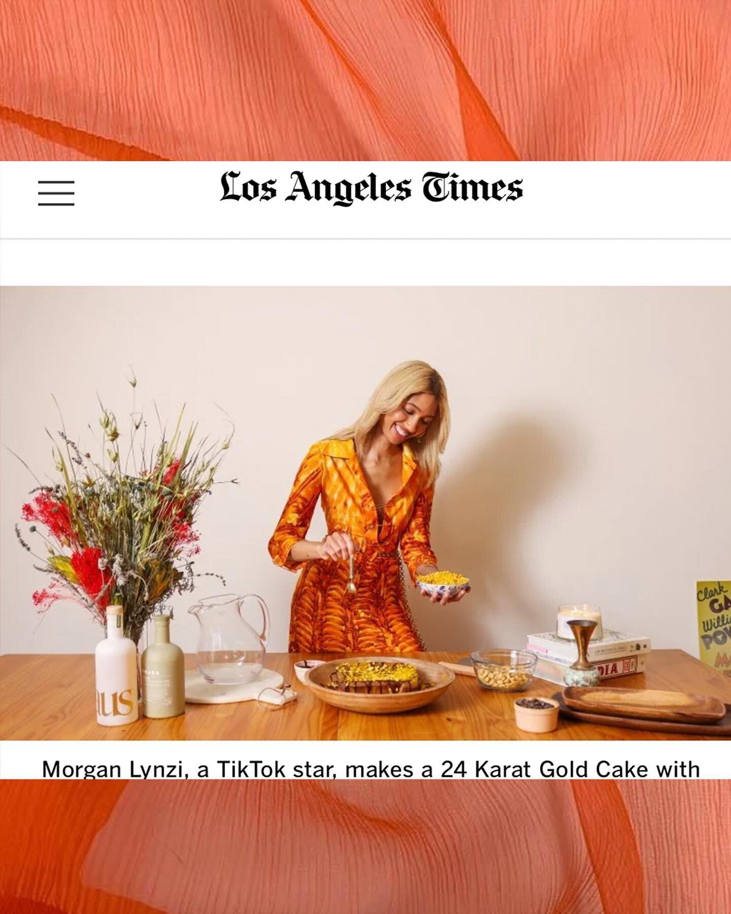 LA born &amp; raised, so beautiful to be featured by my city 💛 thank you @latimes - article powered by women @caglecooks @dania_maxwell. Thank you to all the new followers and fam joining in everyday, you all are helping to create a new culture and 