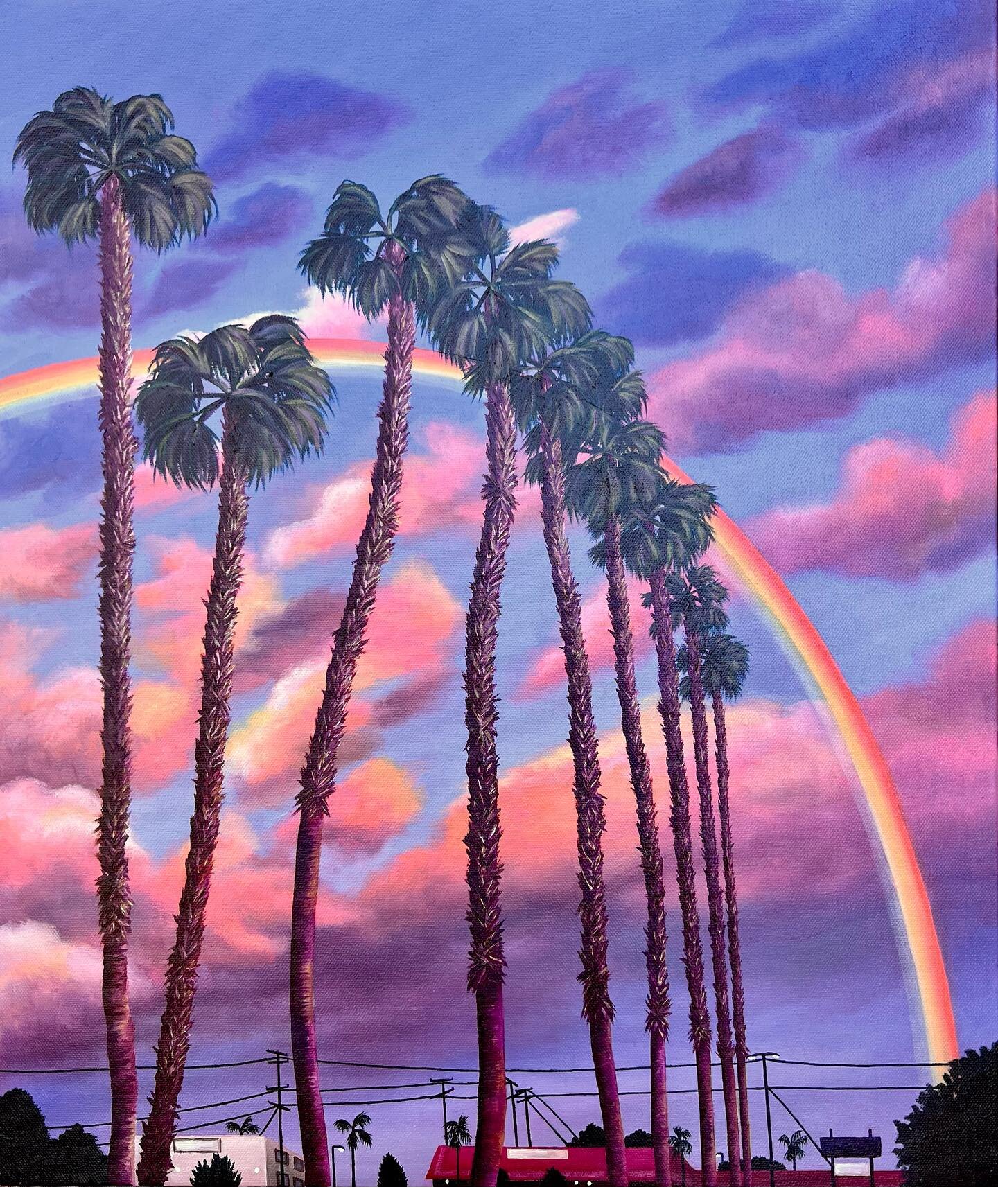 Rainbow Skies, 20&rdquo;x24&rdquo; 🌈🌈🌈

I&rsquo;m hanging up this piece and loooots of others tomorrow at Crain Art Gallery inside @crowellpubliclibrary in San Marino. *Save the date to come to the opening!* It&rsquo;s Saturday, November 18th, 2-4