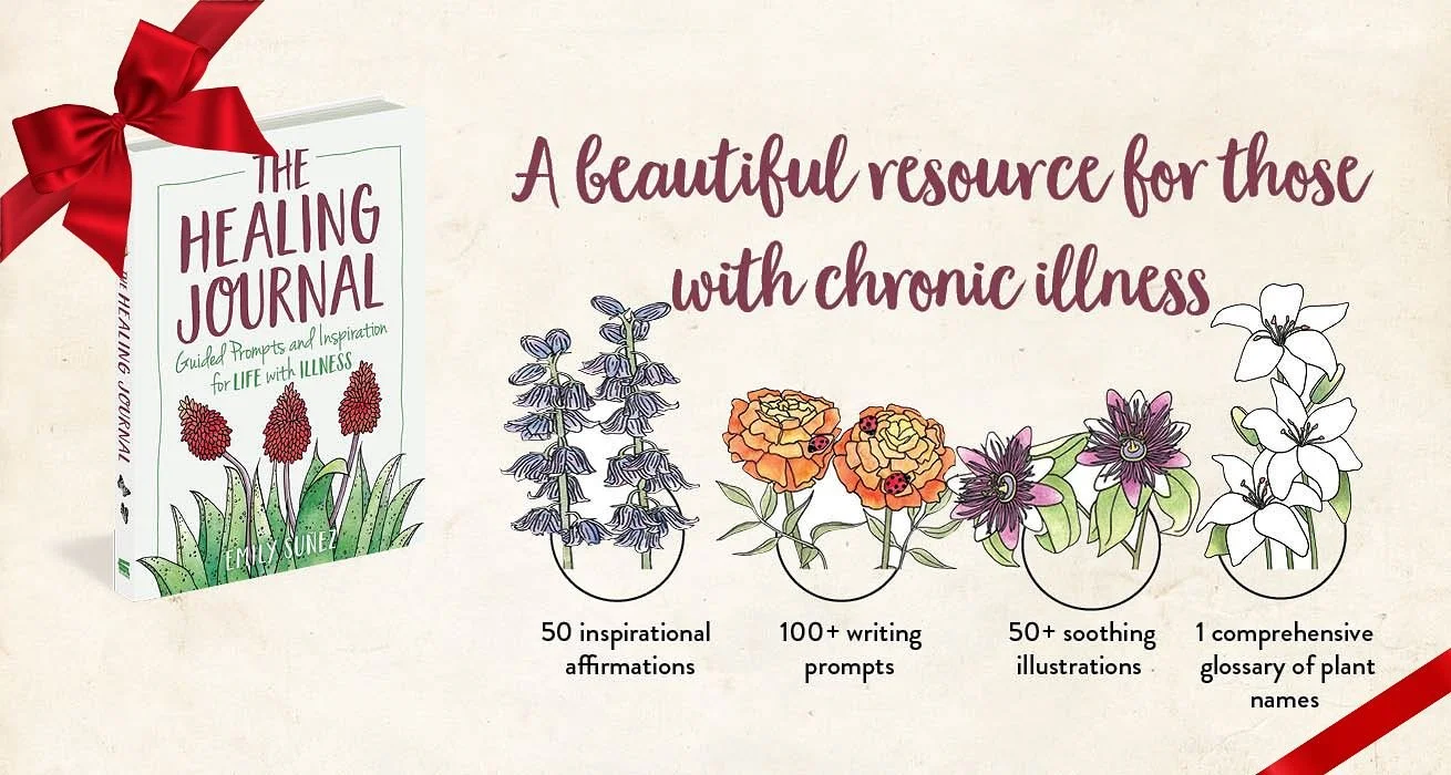 If you have someone in your life who battles a chronic illness, The Healing Journal makes a great gift! (There&rsquo;s still time to order it on Amazon and get it in time for Christmas!) This book was born from my personal experiences with illness an