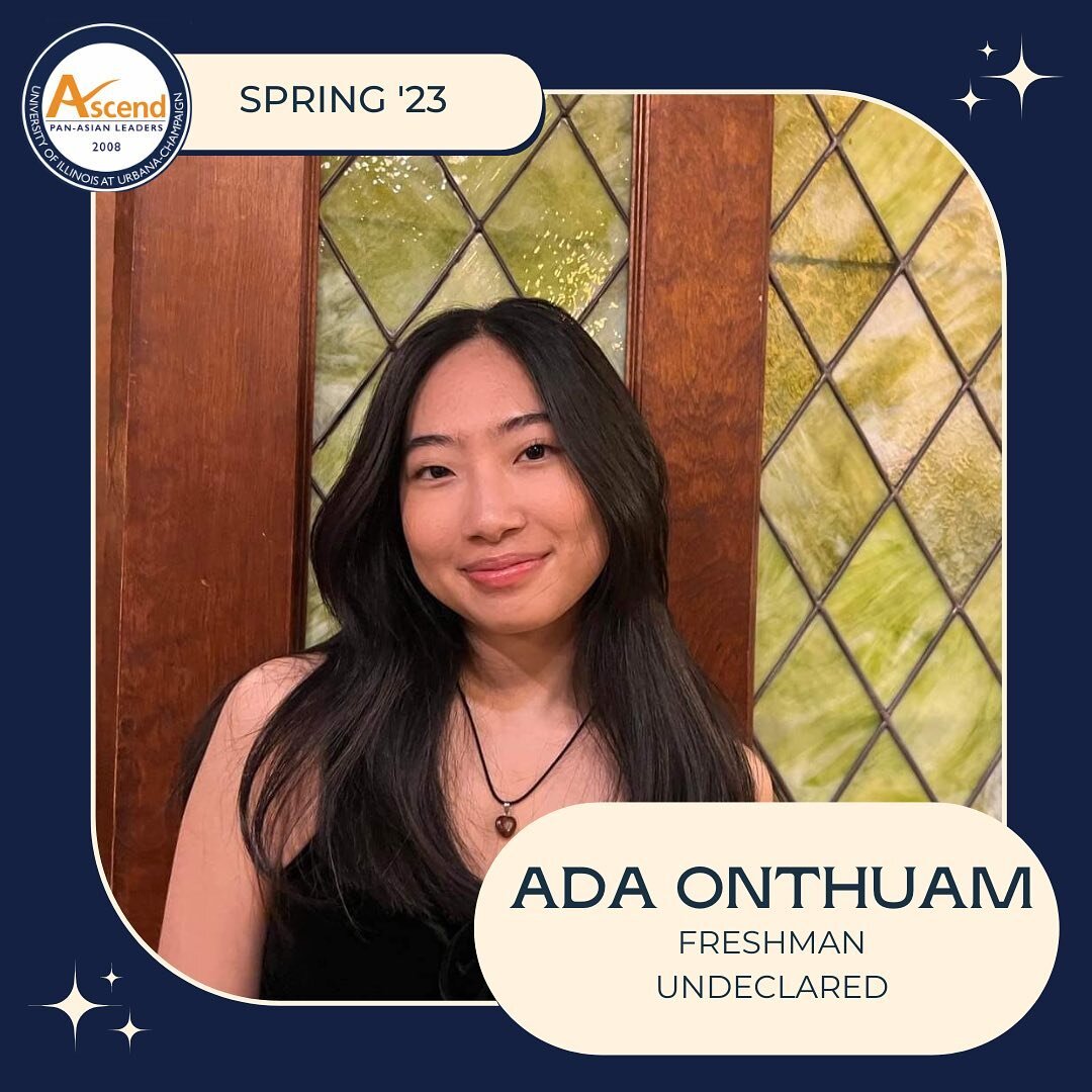 Next in the Spring &lsquo;23 class, we have Ada Onthuam! Ada is a freshman with an undecided major from Chicago, IL. Ada is a big fan of kimchi fried rice and dogs, and also enjoys staring intensely at cats. Have you heard of &ldquo;Juju on that beat