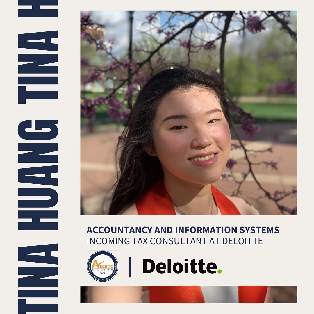 For our first Senior Spotlight, meet Tina Huang! Tina will be graduating with bachelor&rsquo;s degrees in Accounting and Information Systems, and will be an incoming tax consultant at Deloitte!