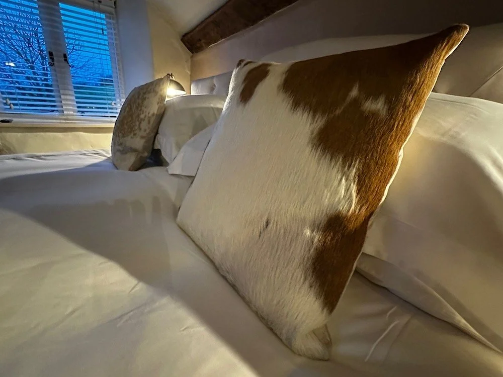 cowhide cushion