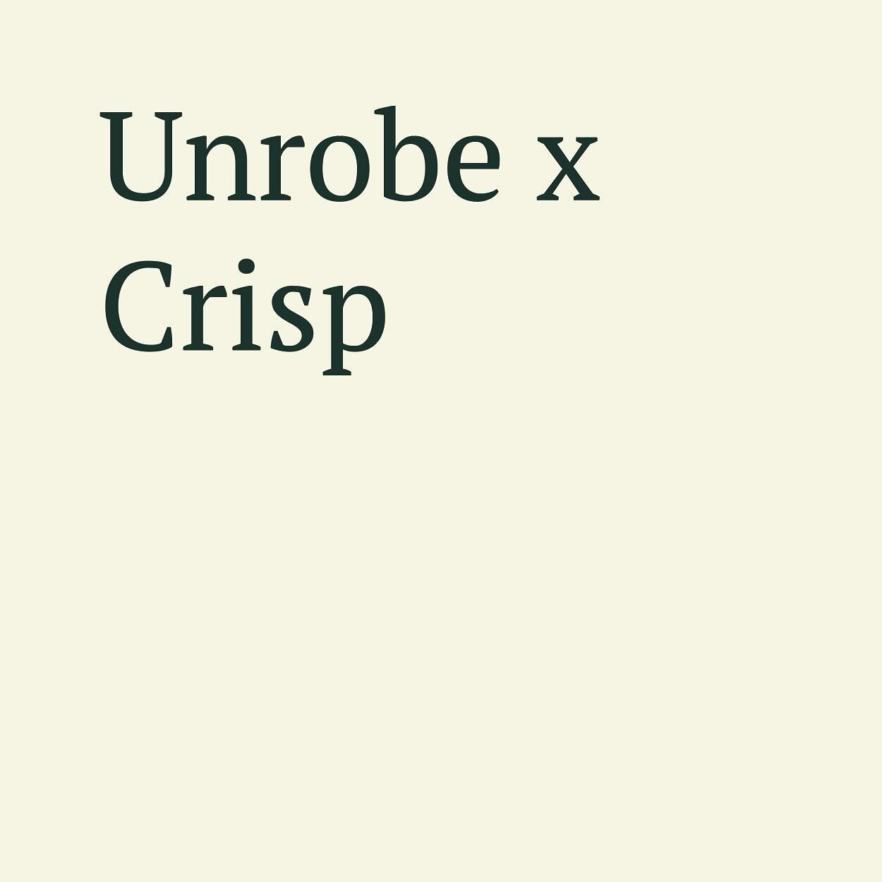 Hello @crisp_nl 💚 Proud that Crisp is one of our clients since 2019. We&rsquo;ve done so many cool projects together. Swipe left to see some of the things we&rsquo;ve made for Crisp.

📸 Crisp

#unrobe #brandloyalty #sustainable #corporatefashion #m