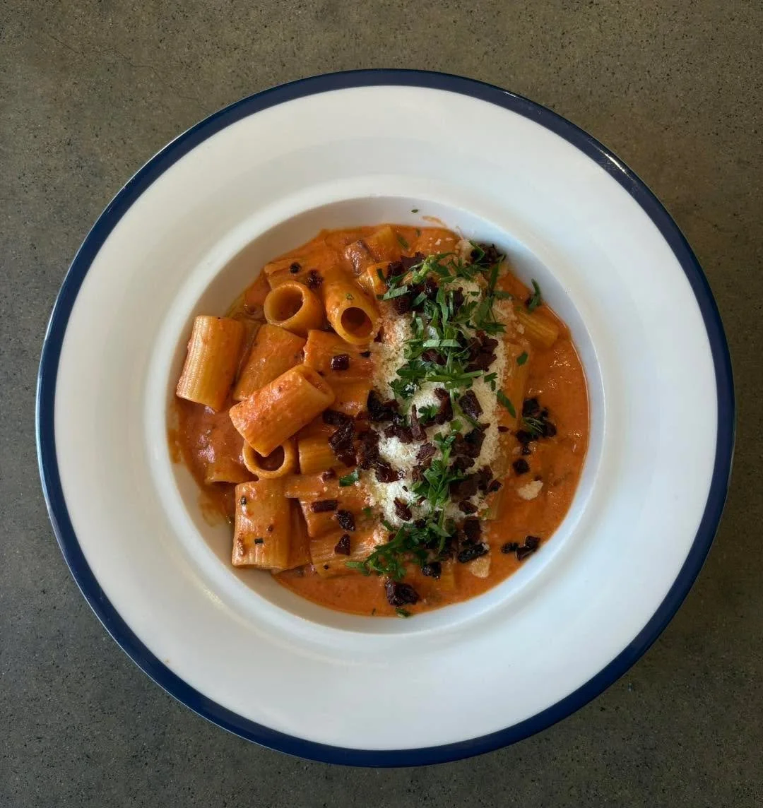 Take the Lady Lola experience home 
Take Away Available Everyday!
This Week’s Special :
Charcuterie Amatriciana Pasta
All our beautiful charcuterie roasted in the oven till crispy and then folded through our house sugo | 25 Takeaway | 38 In Ho