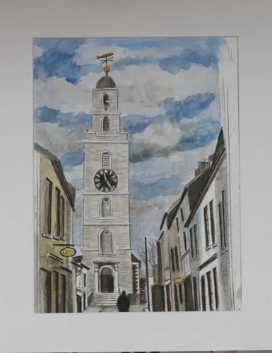 WATERCOLOUR  SHANDON STEEPLE 16X20 OA.JPG