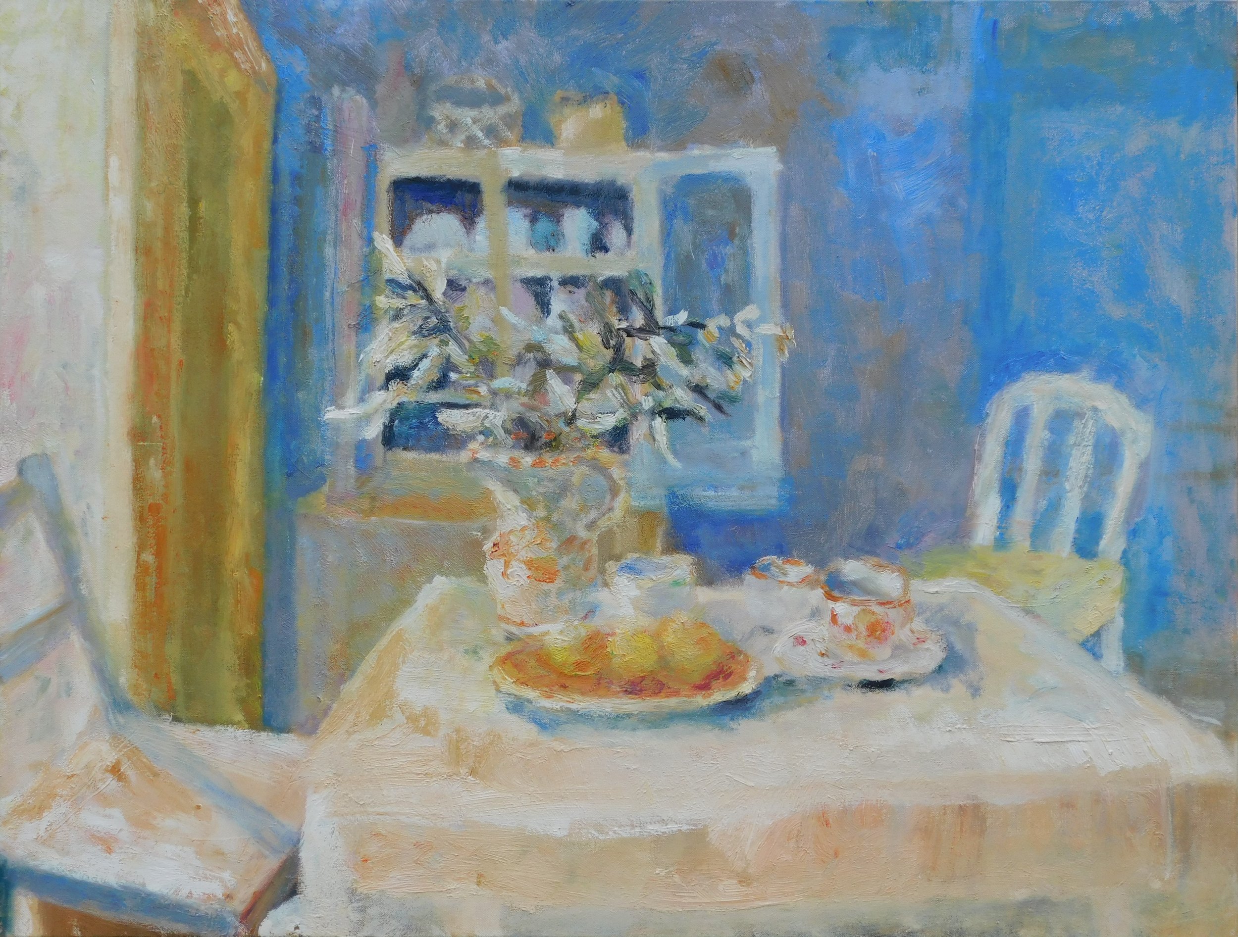 Early Sun in the Summer, 76 x 100 cm, oil on canvas, 2022-2023