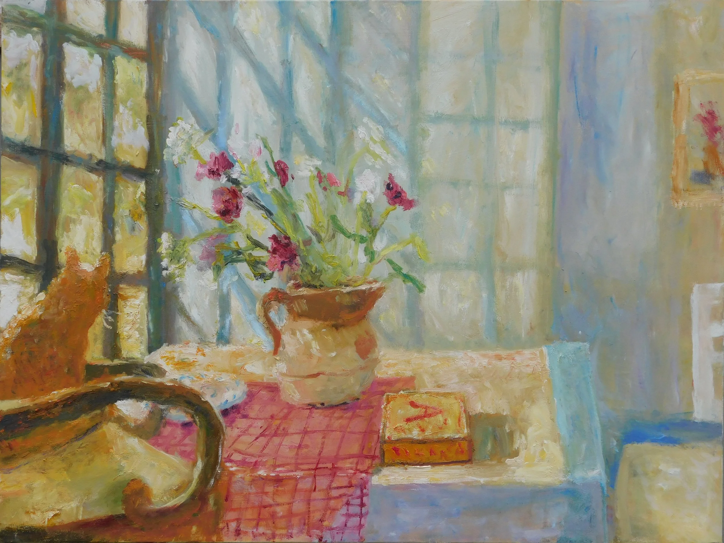 First Warmth, 76 x 100 cm, oil on canvas, 2022