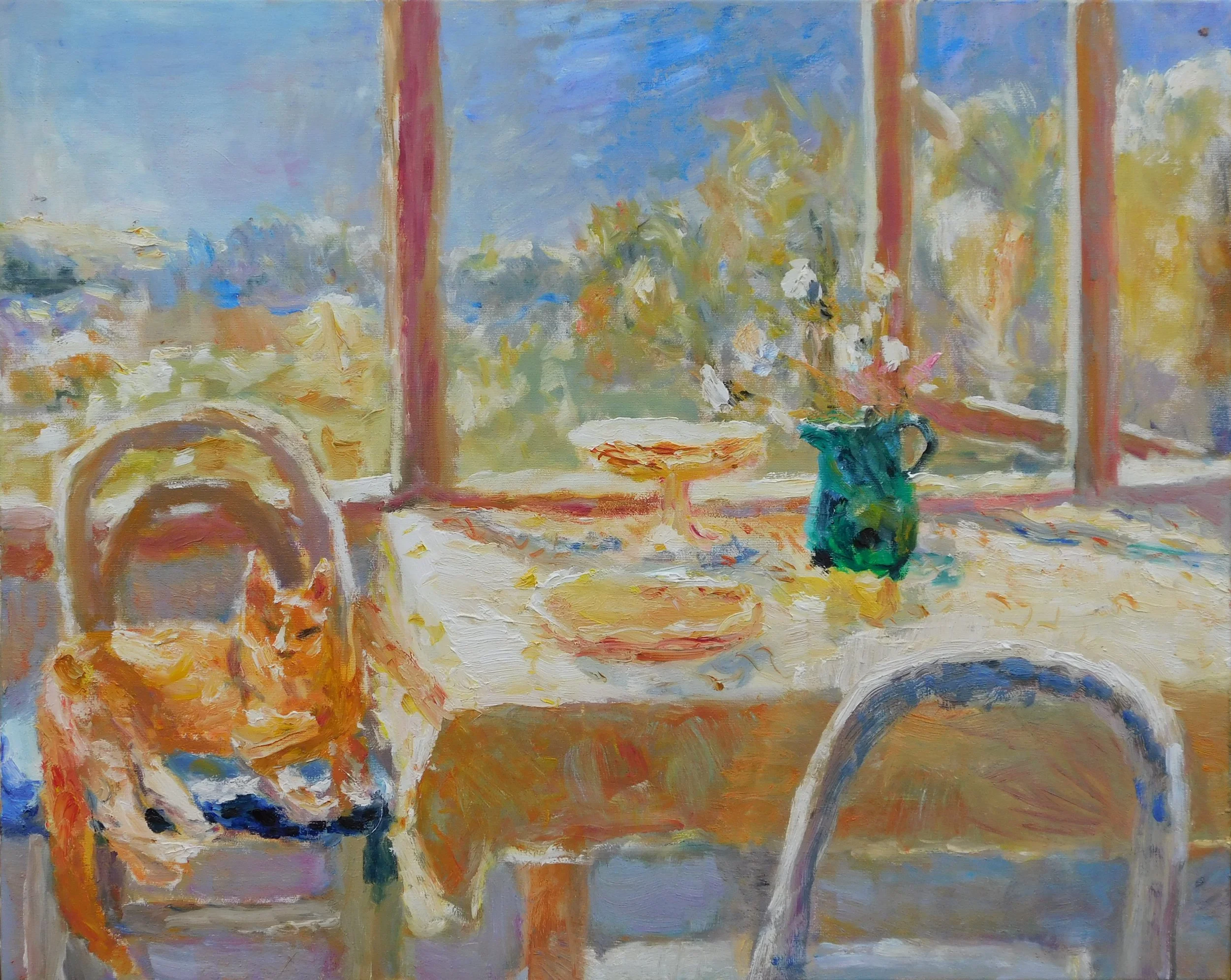 Sleeping in Summer Warmth, 61 x 76 cm, oil on canvas, 2022