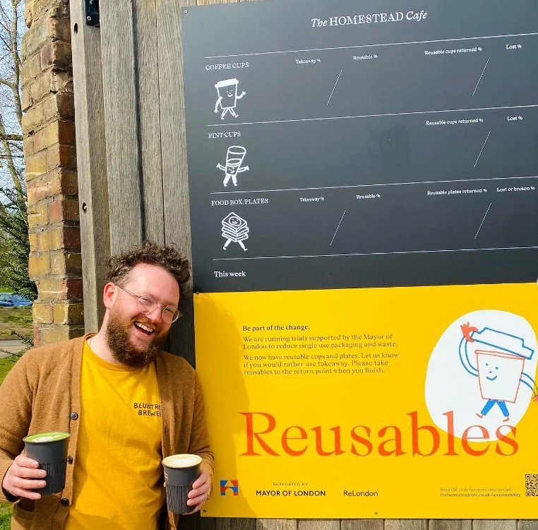 Homestead Cafe launches reusable cups and plates scheme