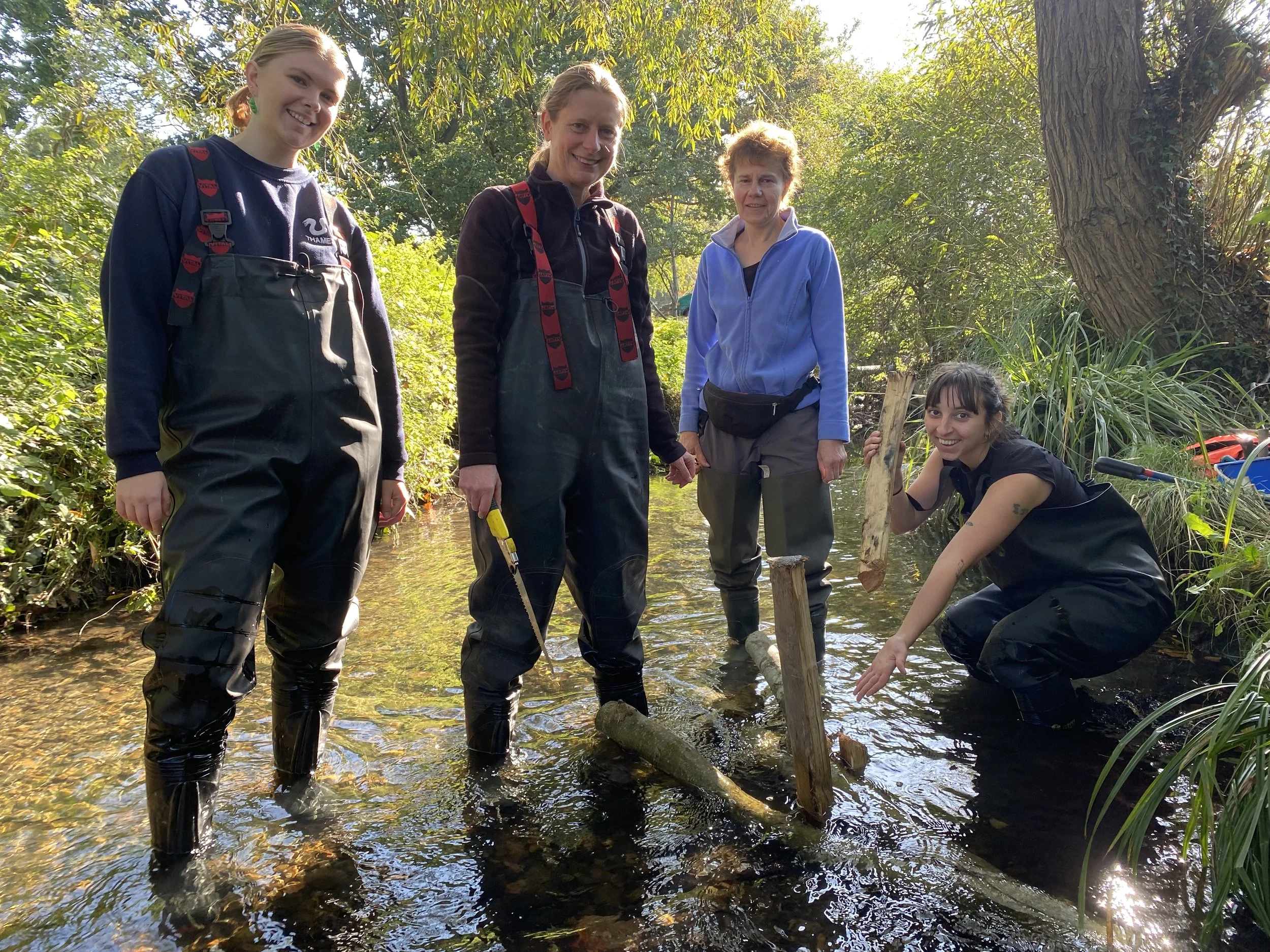 Beckenham Place Park River Improvements with Thames21